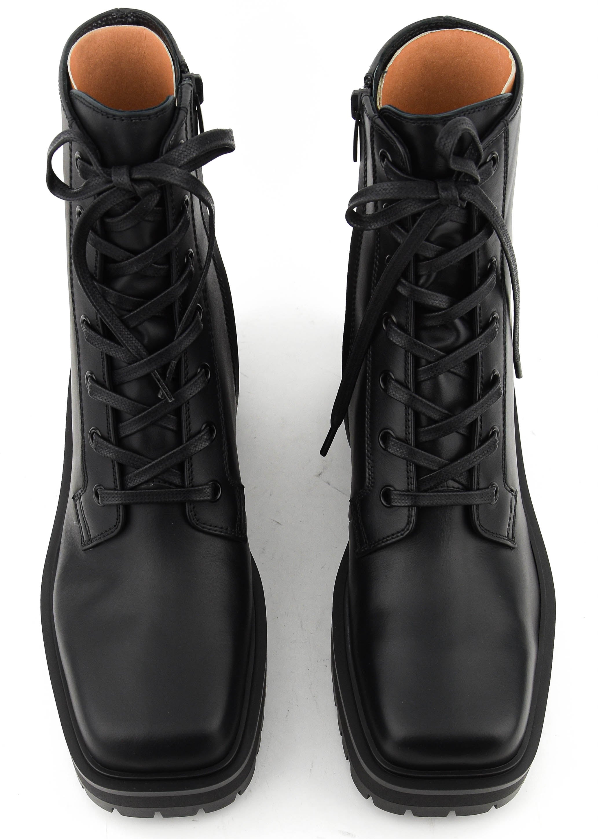 GIANVITO ROSSI TURNER LACE UP BOOT BLACK