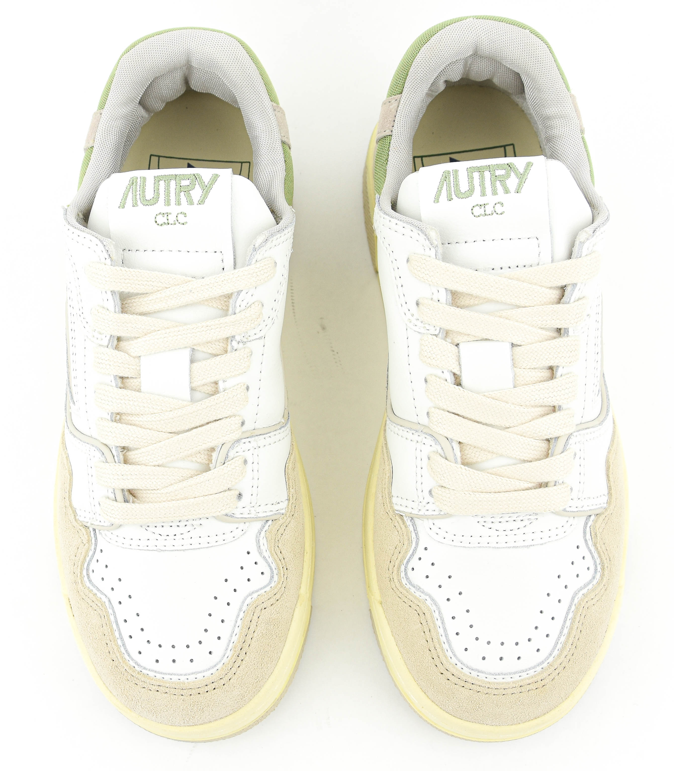 AUTRY CLC LOWTOP SNEAKER SAGE WHITE