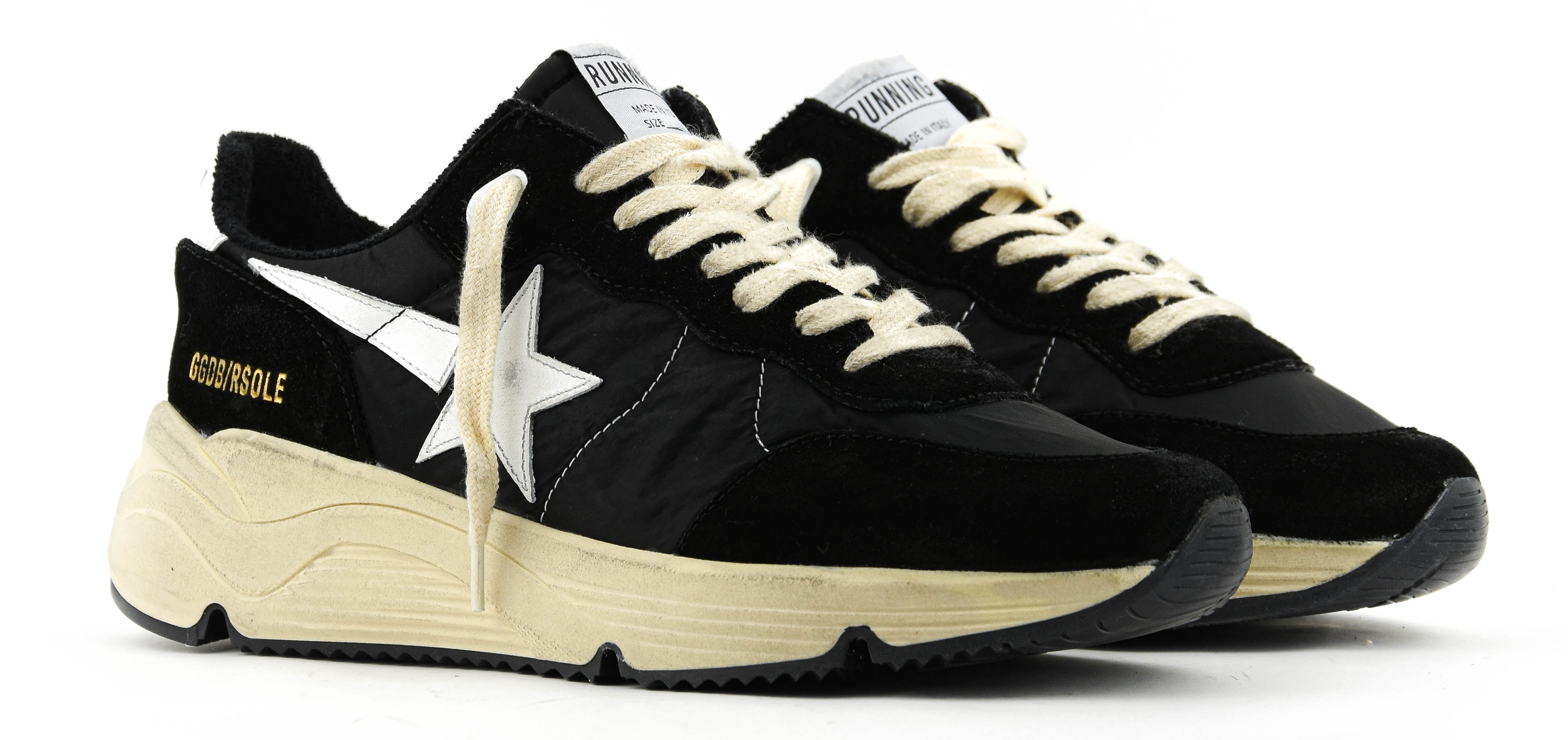 GOLDEN GOOSE RUNNING SOLE BLACK WHITE – Paul warmer