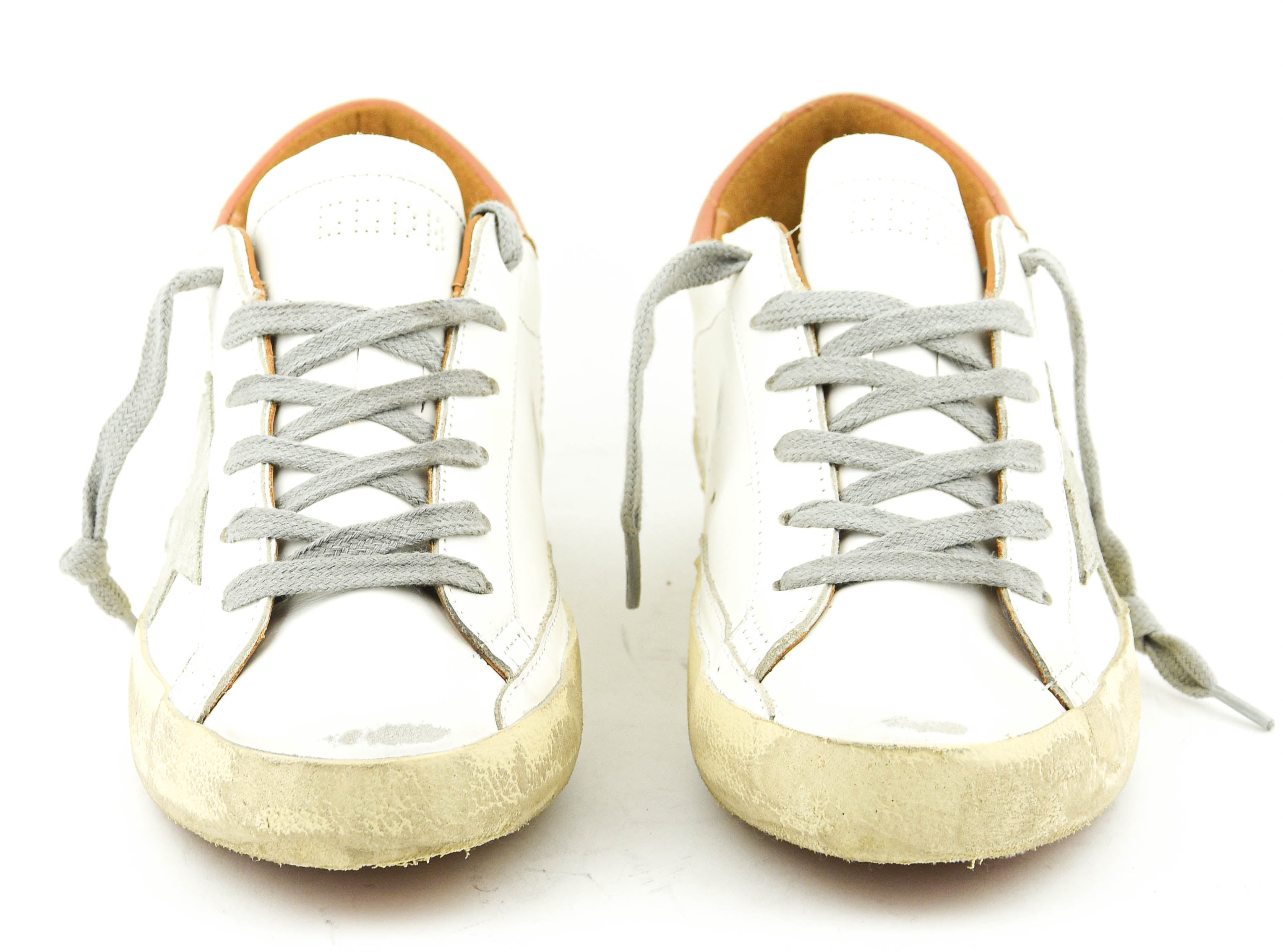 ★Golden Goose★ Superstar Leather Sneakers White Light Brow Golden Goose Femme Sneakers Superstar – Light Brown 10803