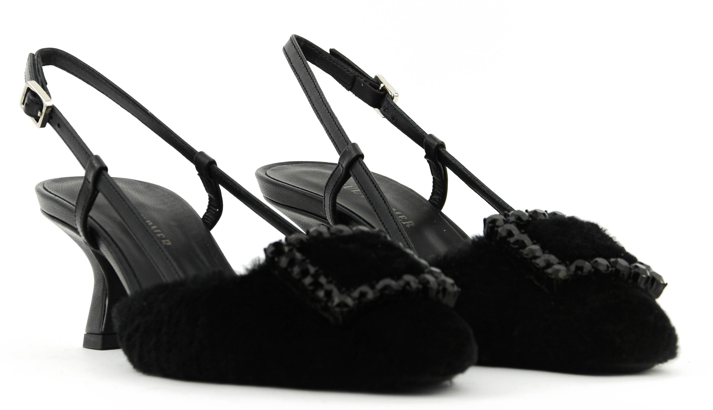 PAULWARMER TEDDY SLINGBACK BLACK