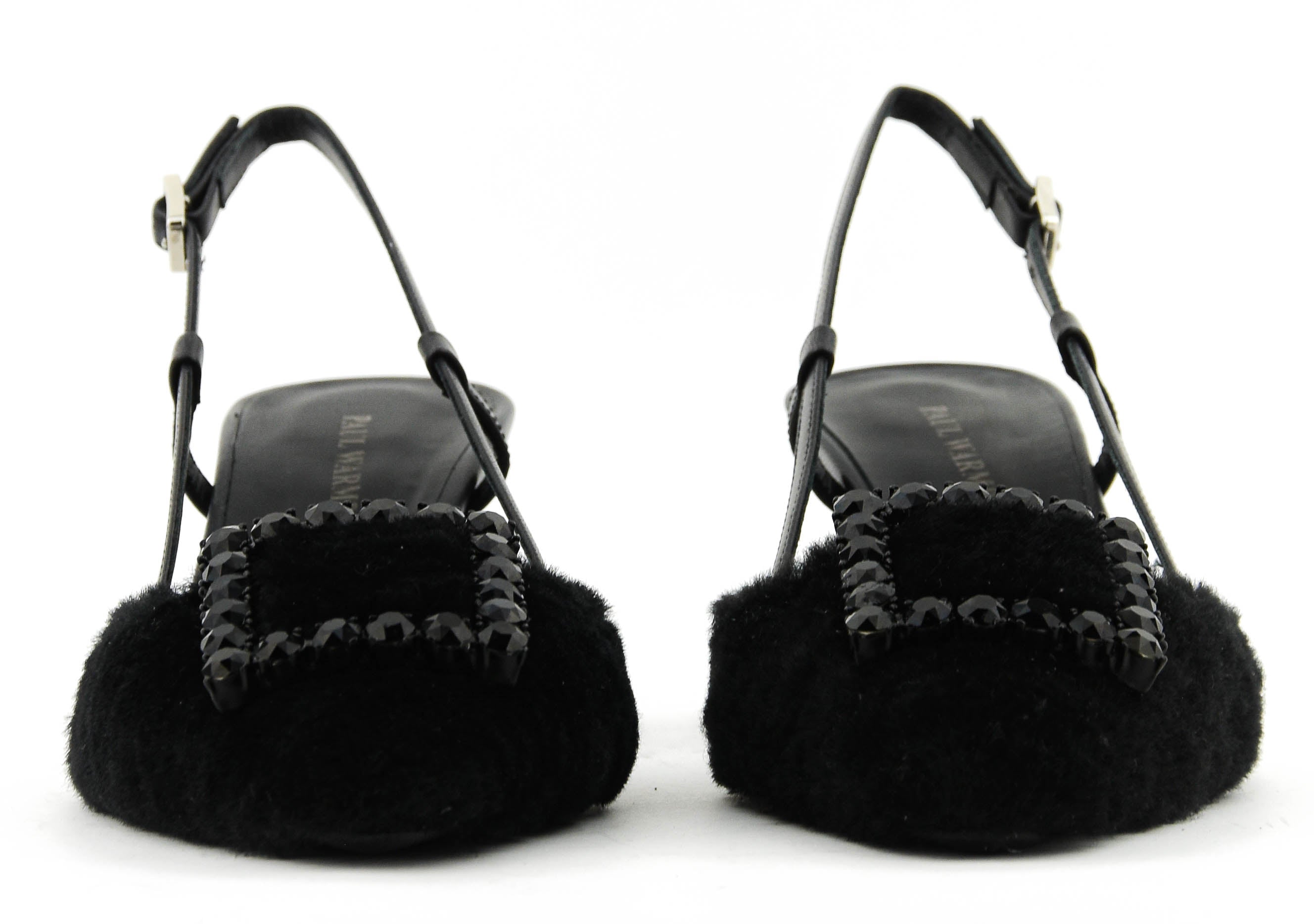 PAULWARMER TEDDY SLINGBACK BLACK