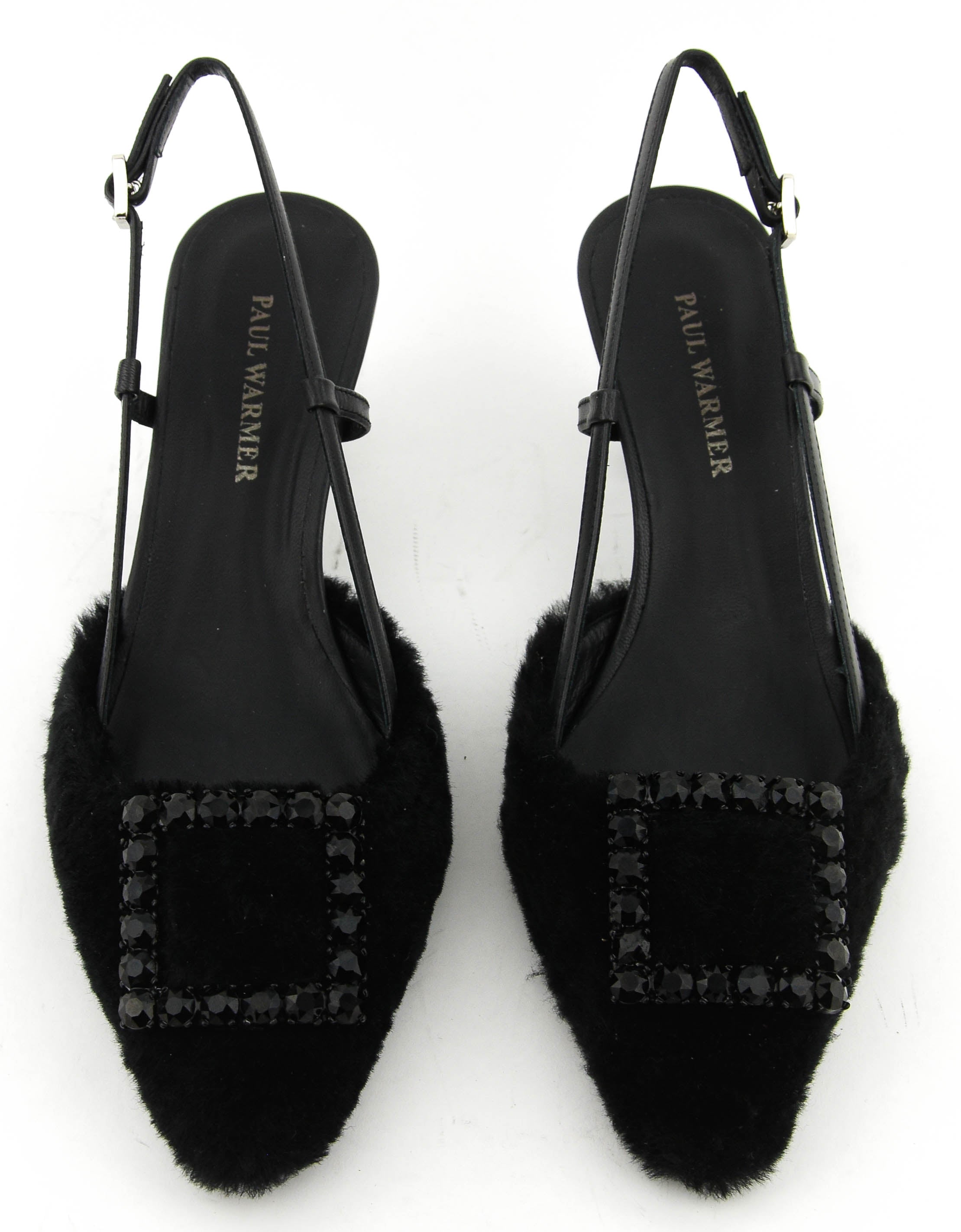 PAULWARMER TEDDY SLINGBACK BLACK