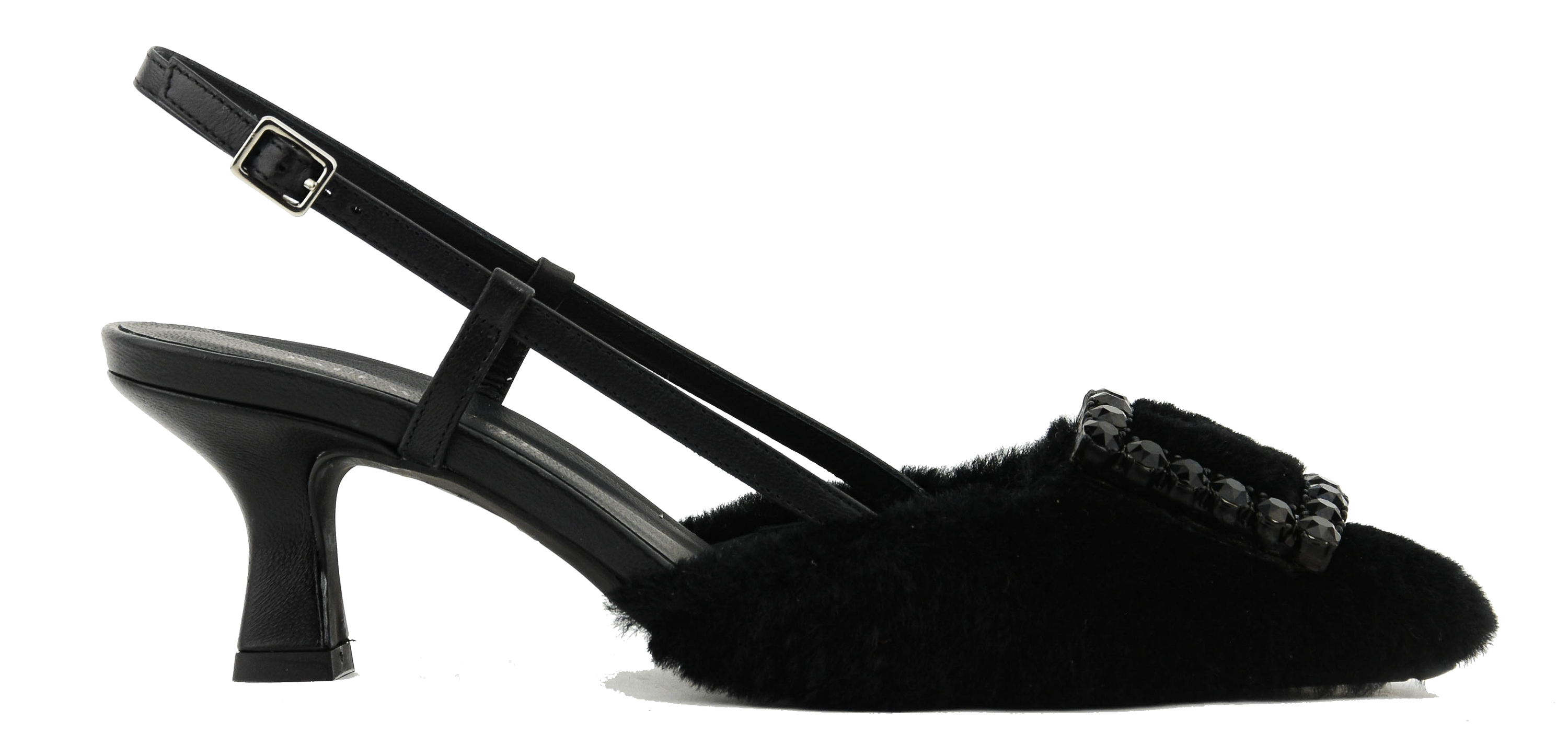 PAULWARMER TEDDY SLINGBACK BLACK