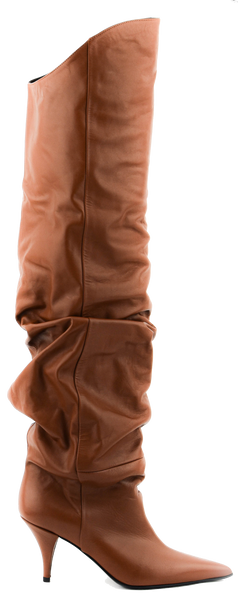 Dress Orange Overknees Over The Knee Veloursleder Overknee Stiefel