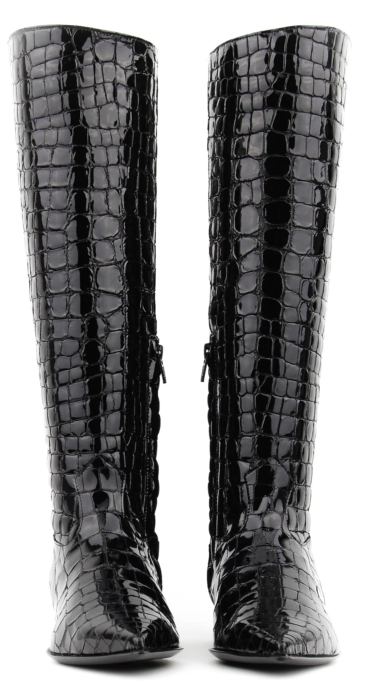 PAULWARMER LAUREN CROC PATENT BOOT