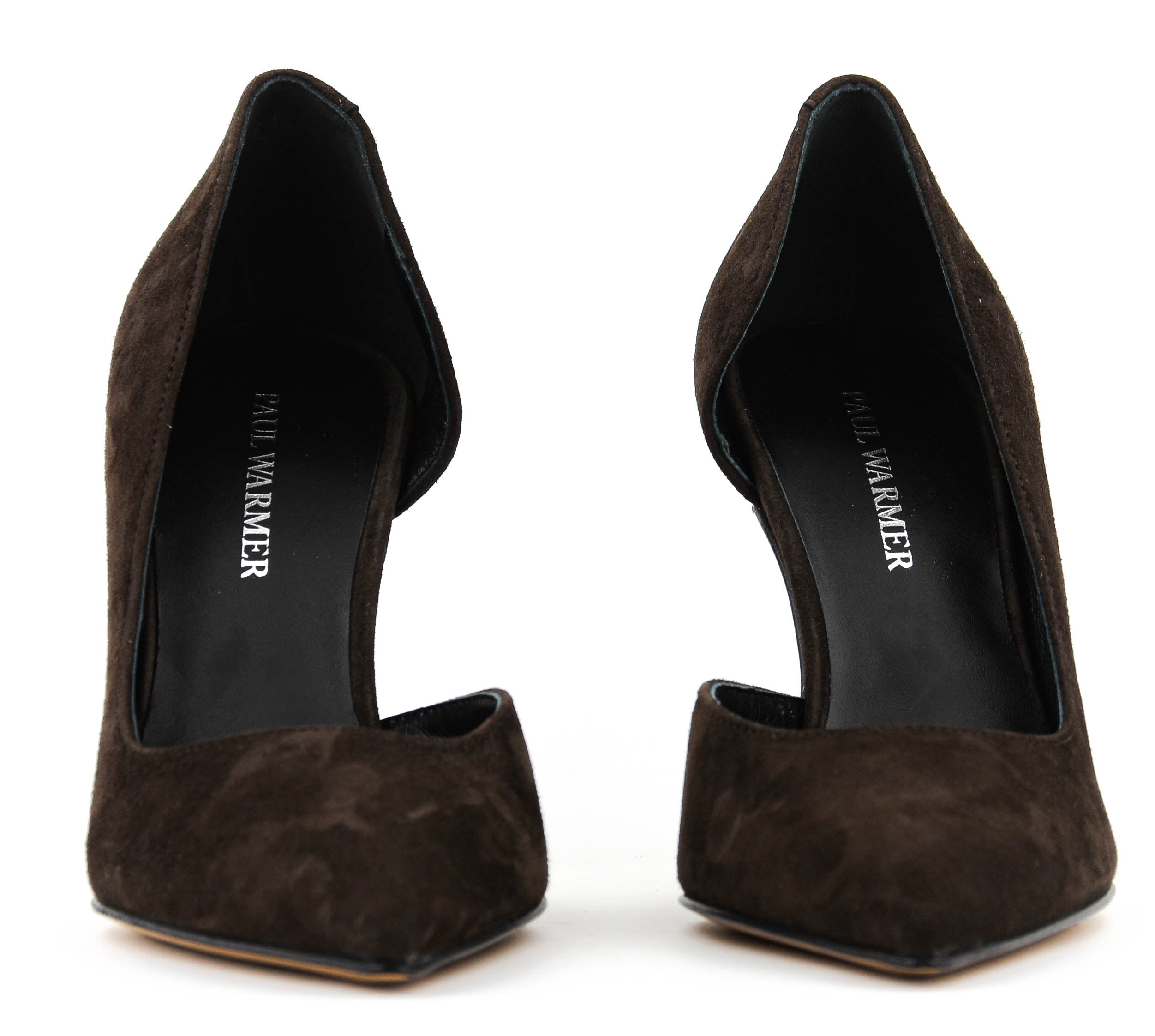 PAULWARMER D'ORSAY PUMP BROWN SUEDE