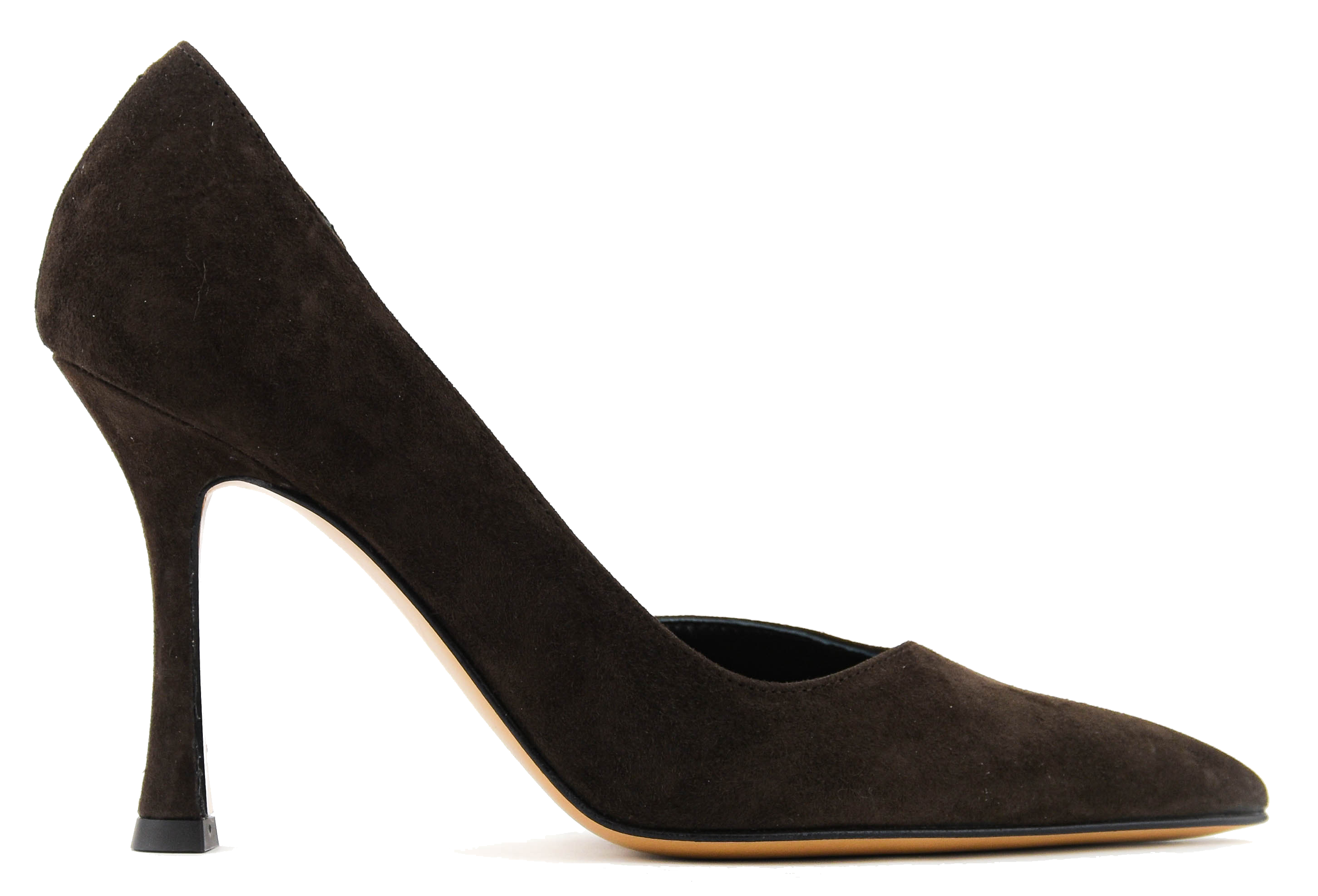 PAULWARMER D'ORSAY PUMP BROWN SUEDE
