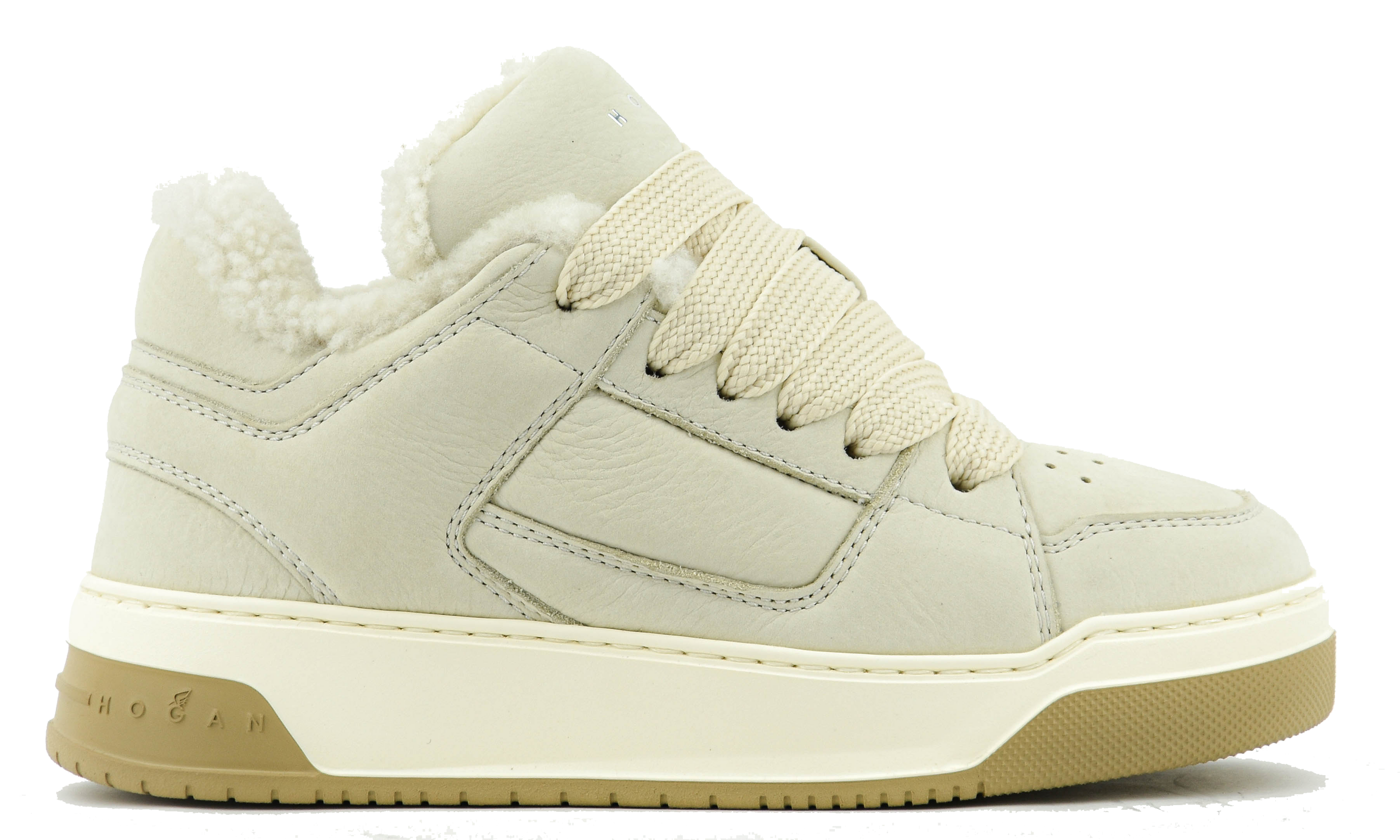 HOGAN H667 SKATE BEIGE WITH LINING