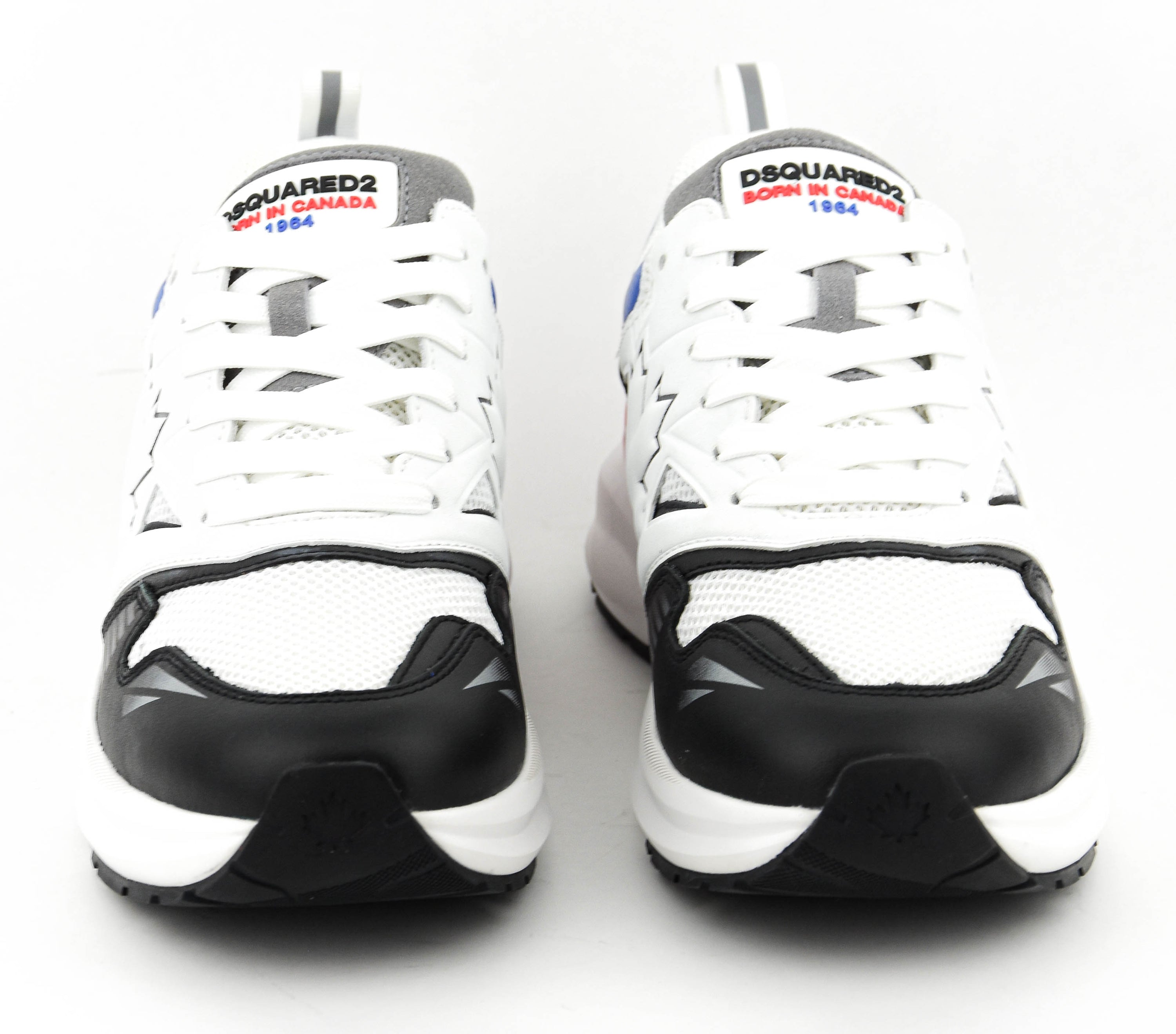 DSQUARED2 DASH SNEAKER WHITE BLACK BLUE