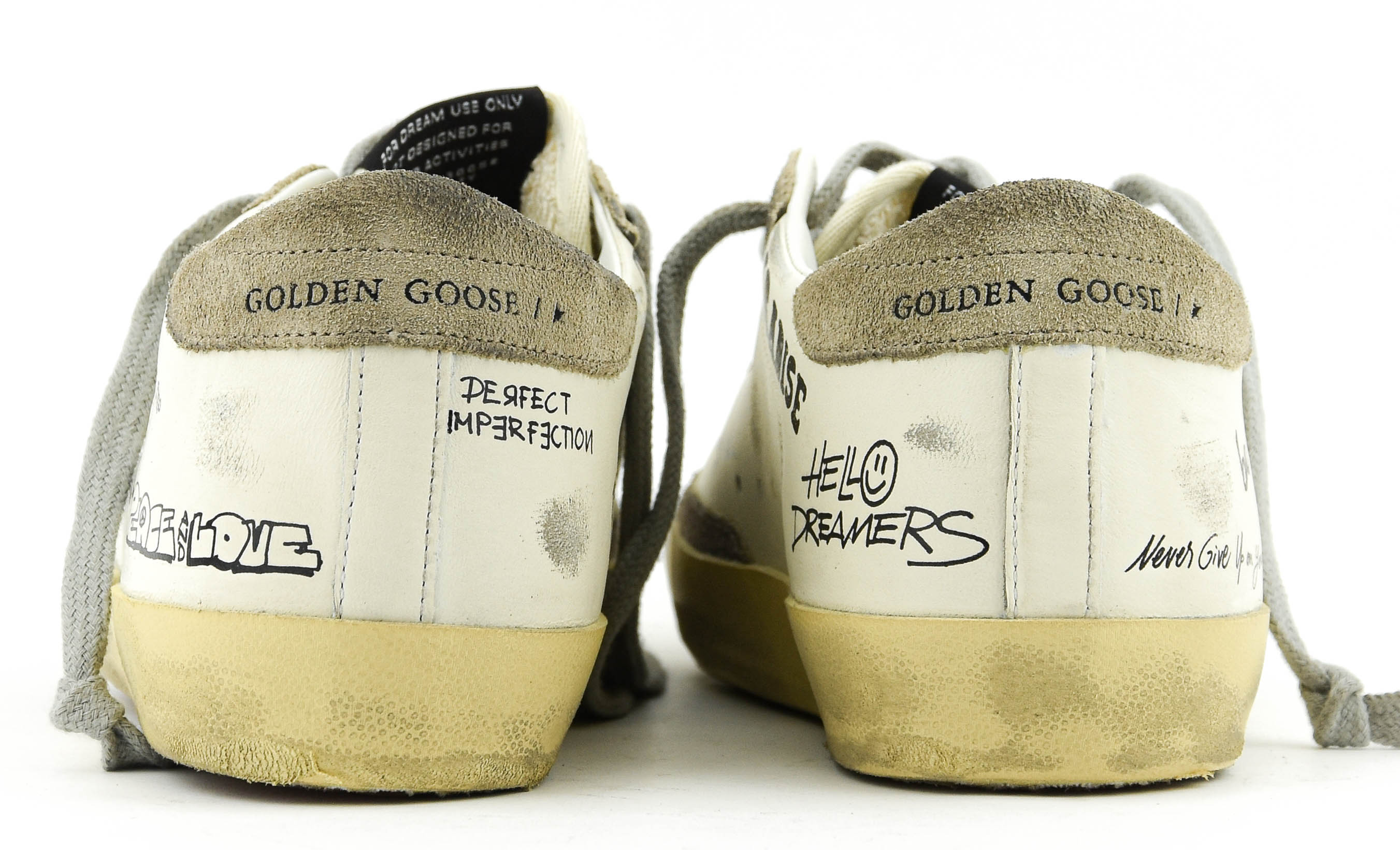 GOLDEN GOOSE SUPERSTAR CLASSIC WHITE TAUPE