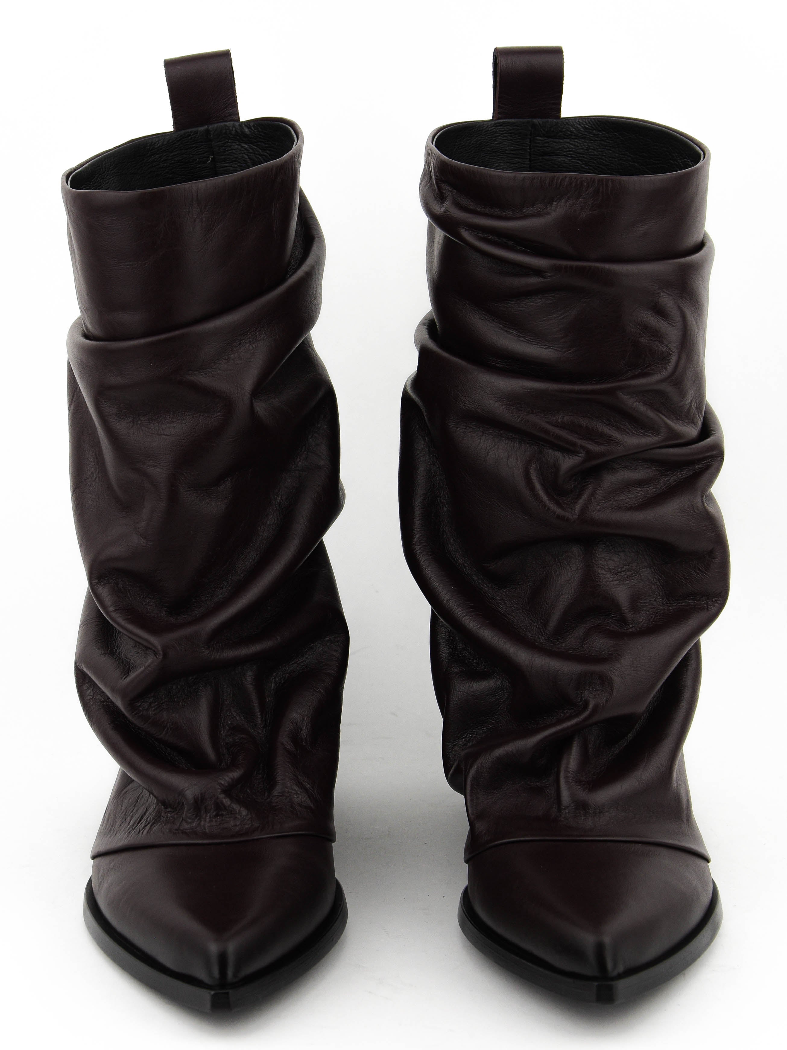 ELENA IACHI SLOUCHY SHORT BOOT BROWN