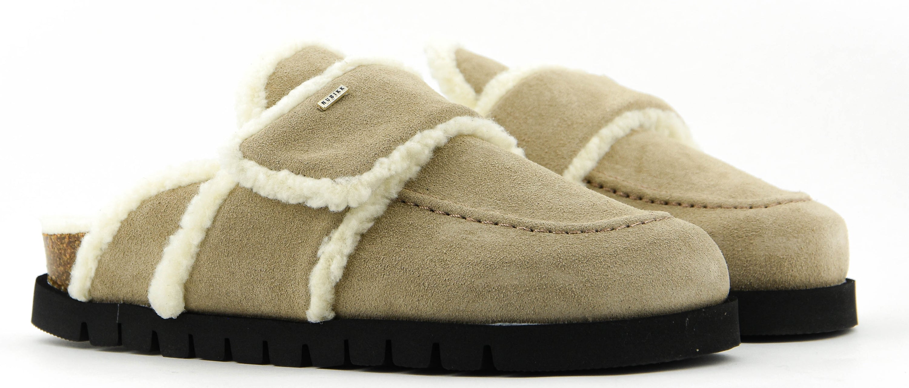 NUBIKK TEDDY FUR TAUPE SUEDE