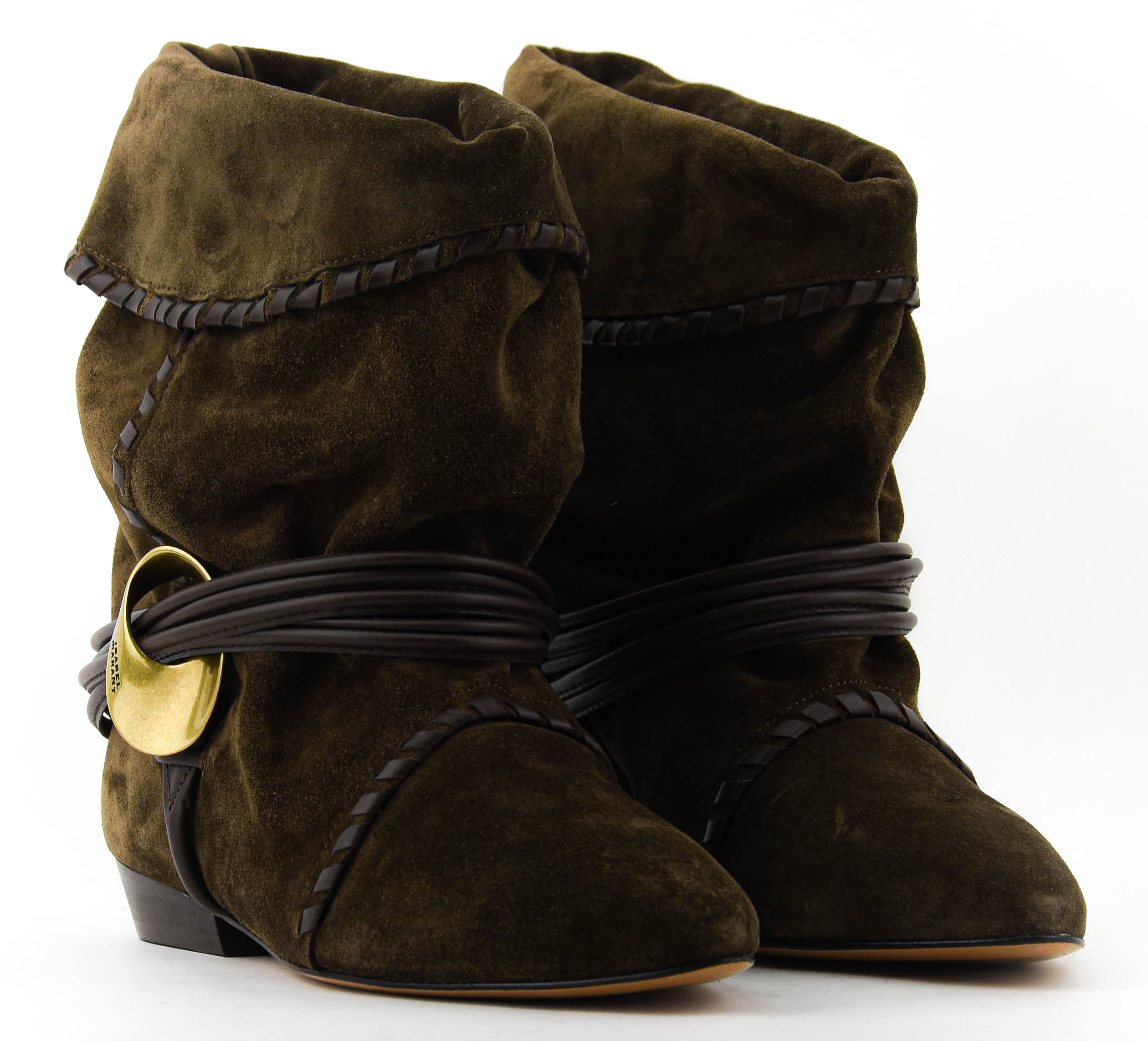 ISABEL MARANT SELLEN BOOT BRONZE