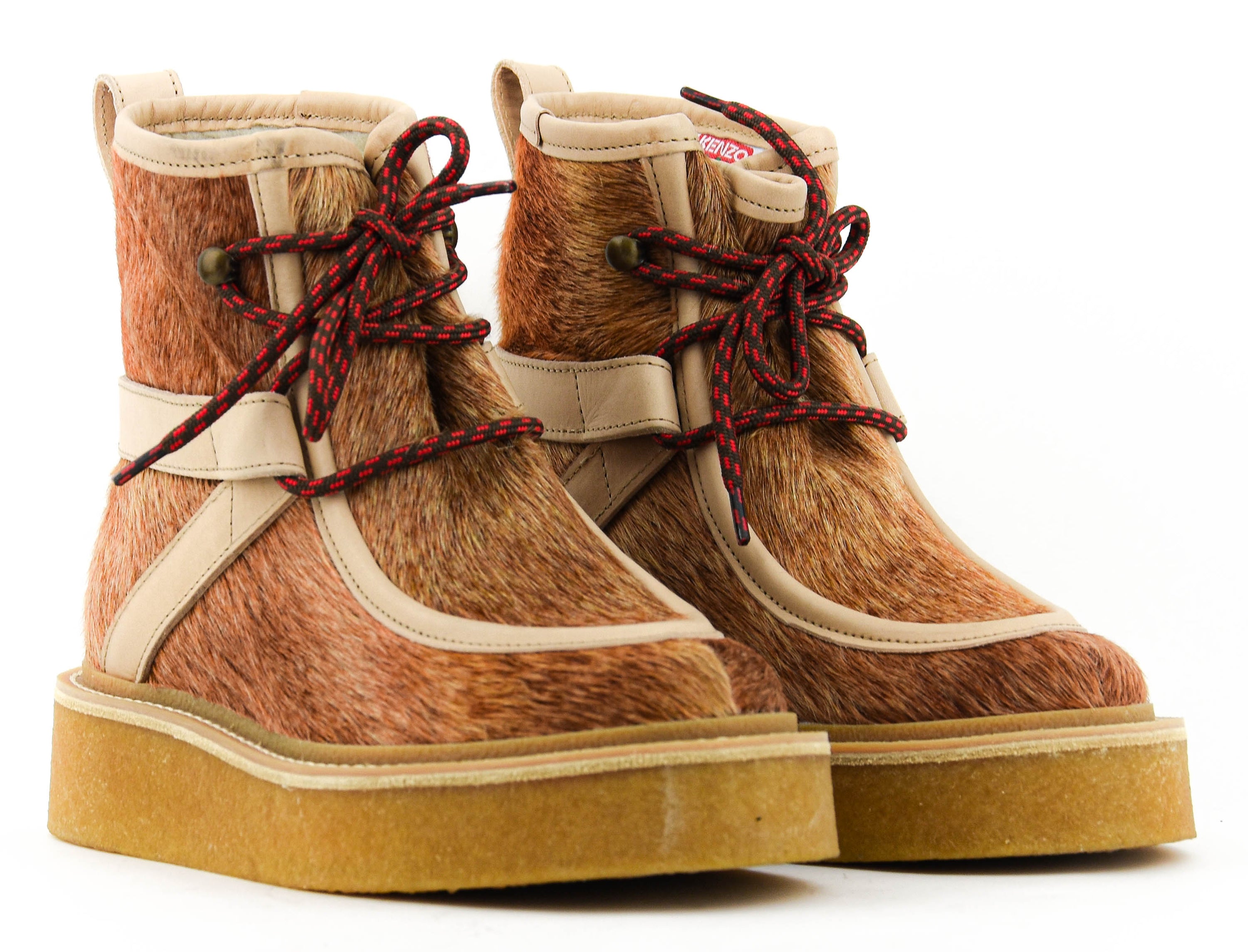 KENZO YUKI PONY BOOTS TABACO