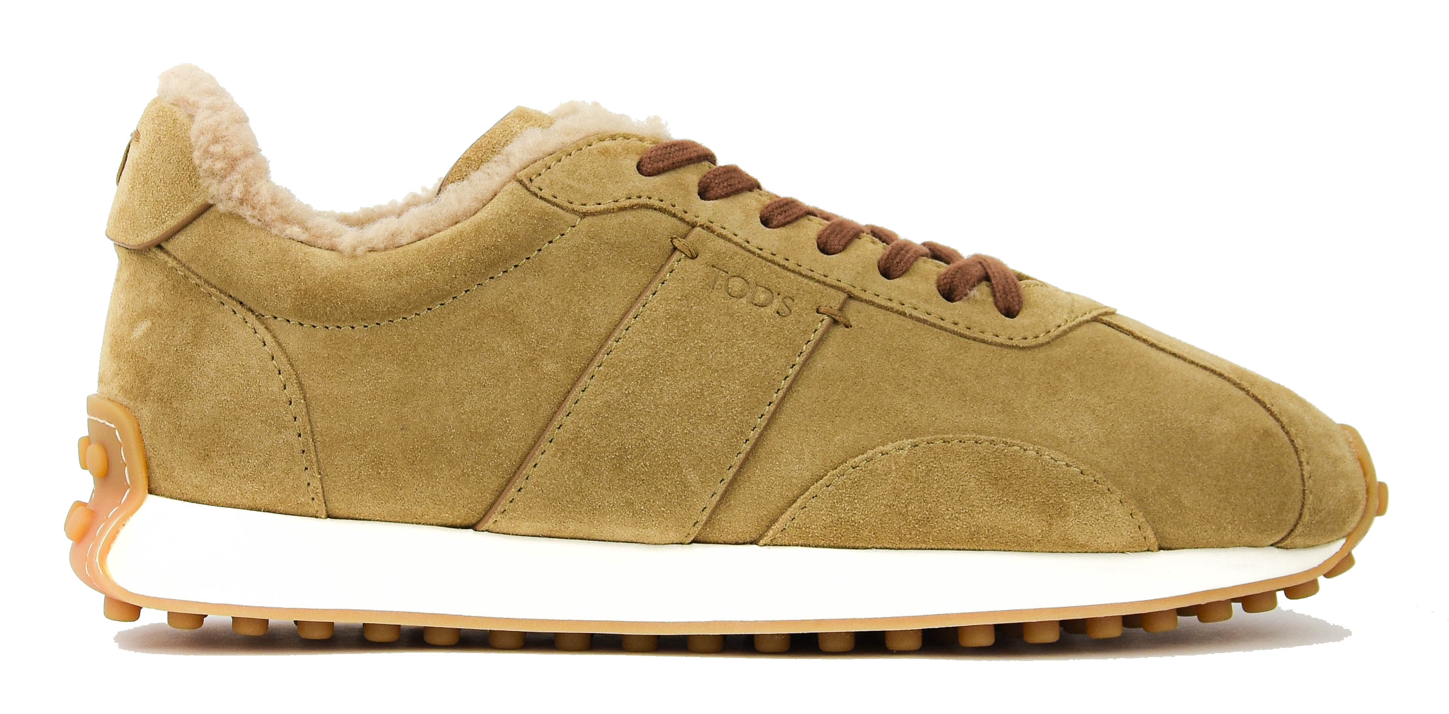 TOD'S SUEDE T VINTAGE SNEAKER BEIGE