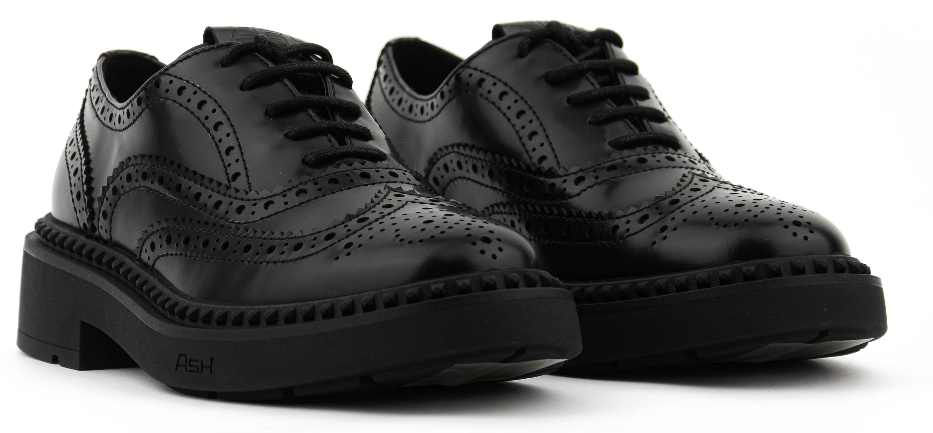 ASH MERCER LACE UP BLACK