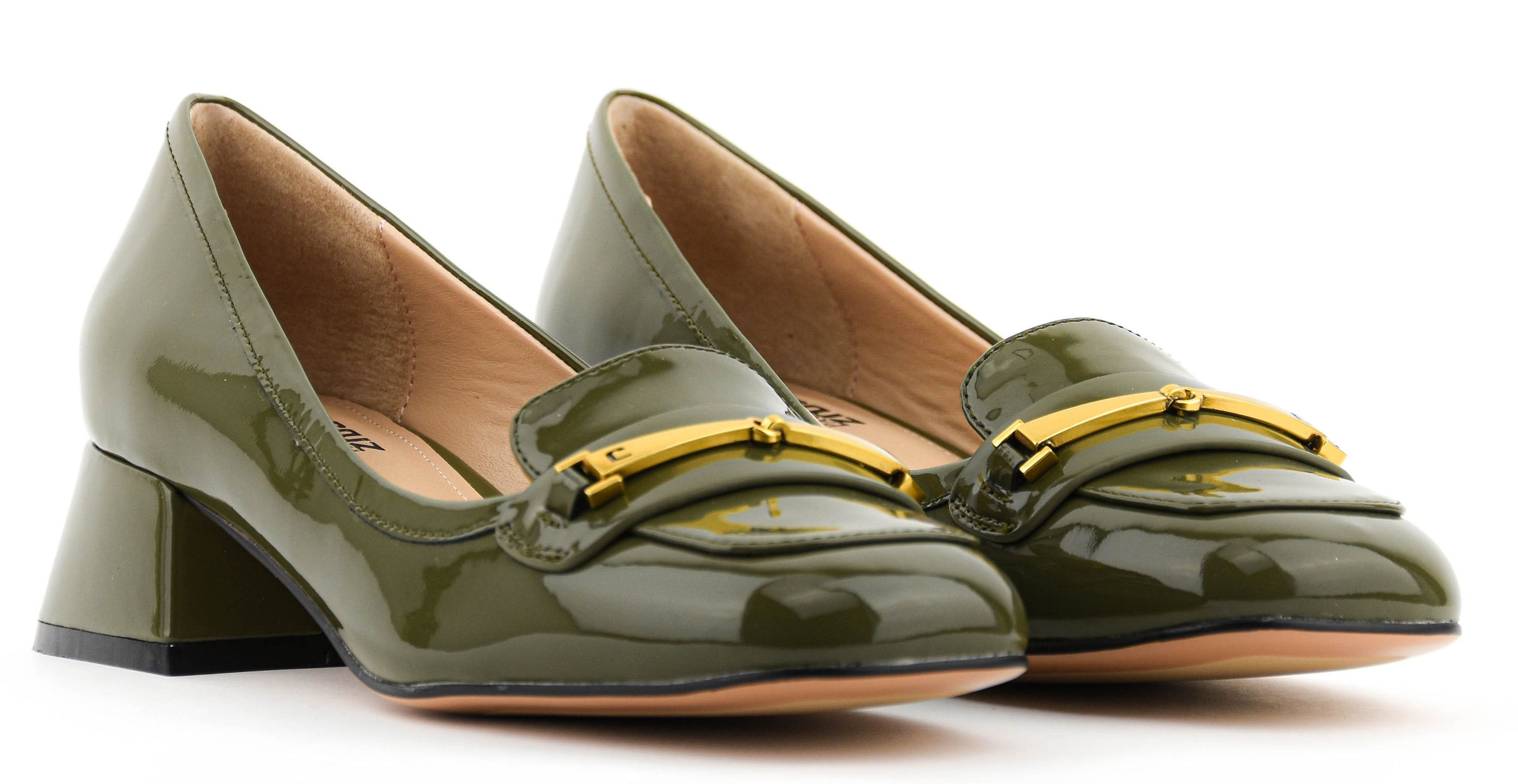 LOLA CRUZ X PAUL WARMER CLOVER PUMP OLIVE