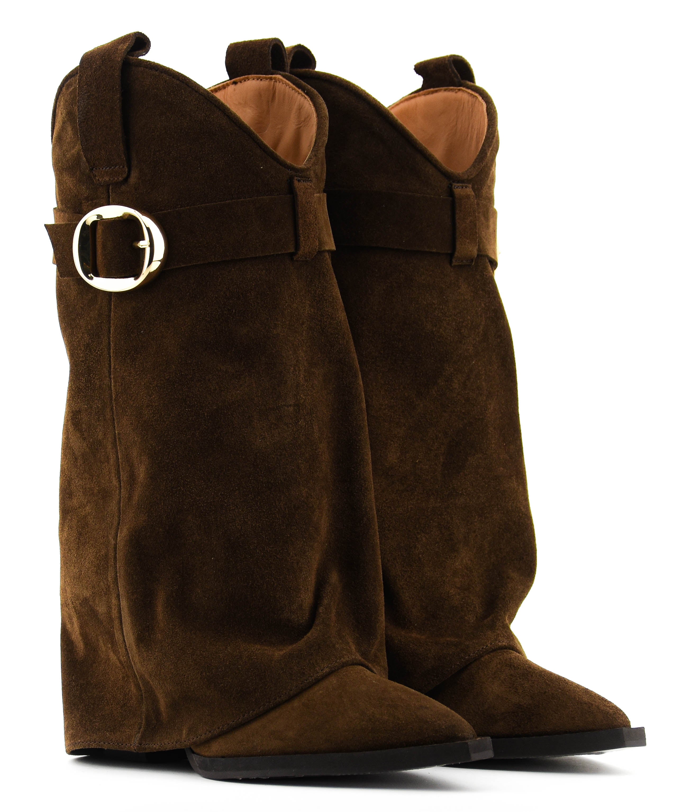 TORAL FOLK BOOT BROWN SUEDE