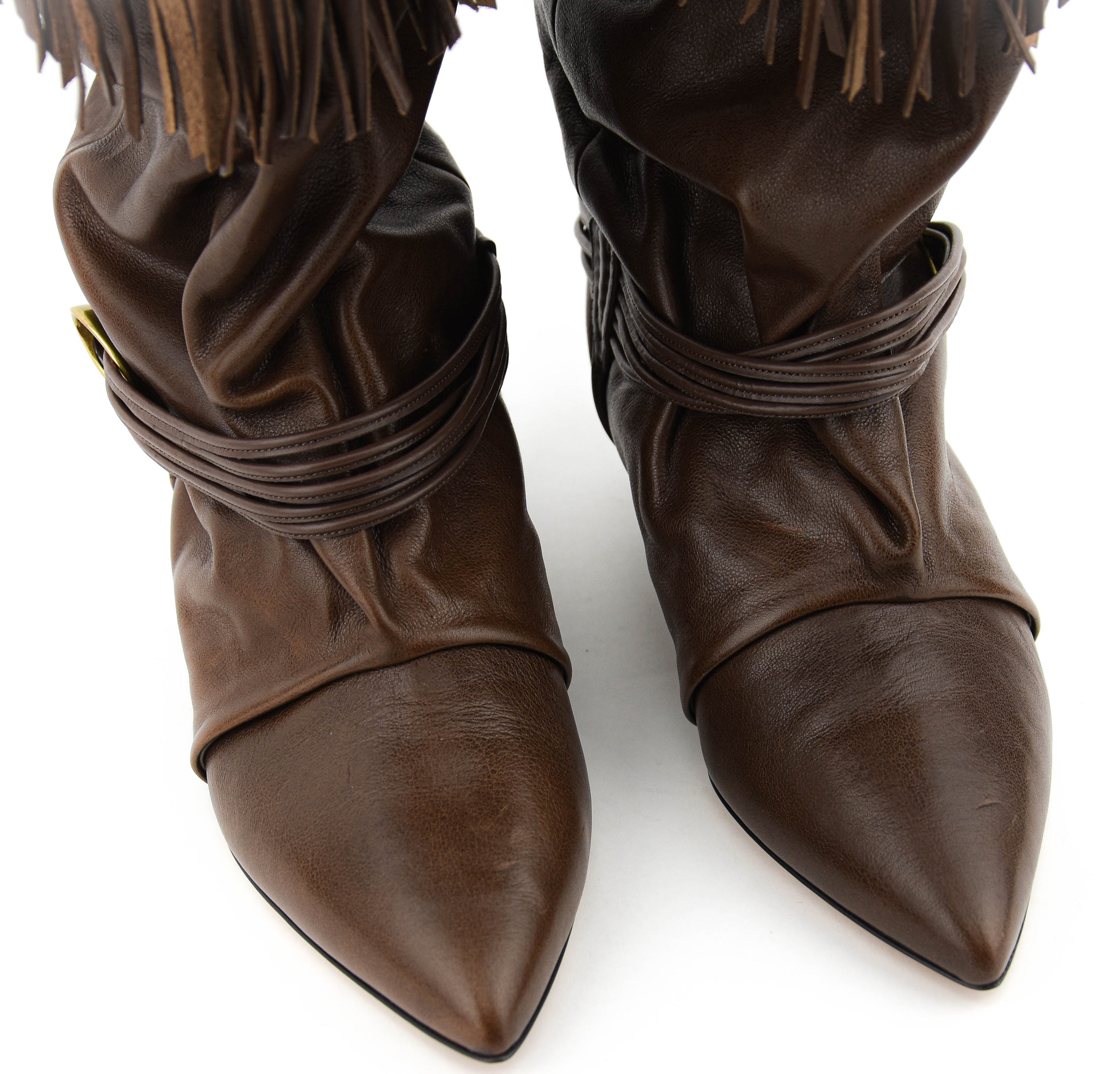 ISABEL MARANT ELTER BOOT DARK BROWN