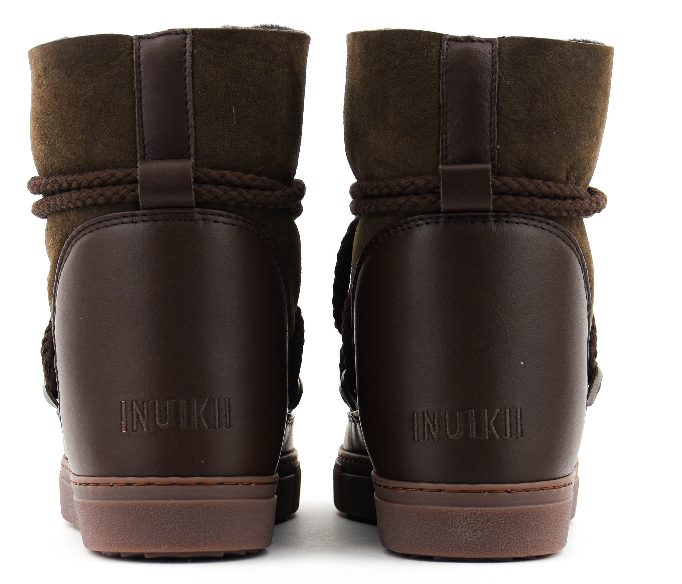 INUIKII CLASSIC WEDGE DARK BROWN