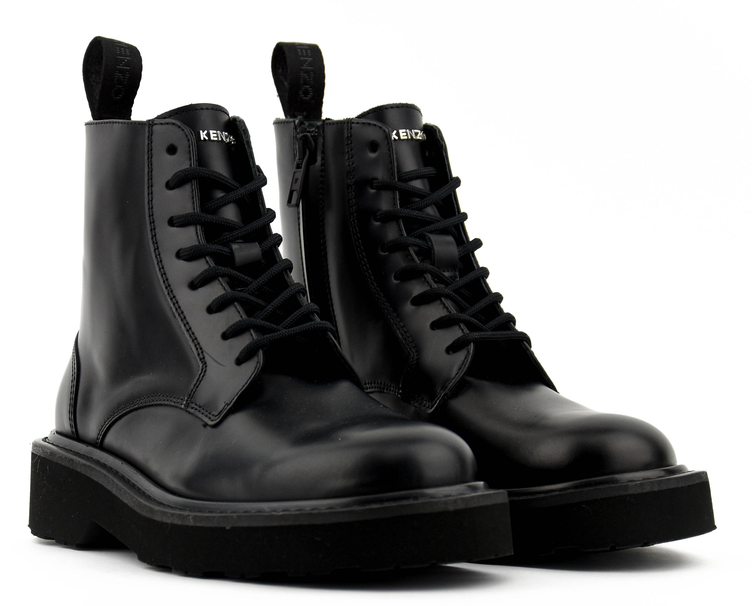 KENZO UKIO LACE UP BOOT BLACK