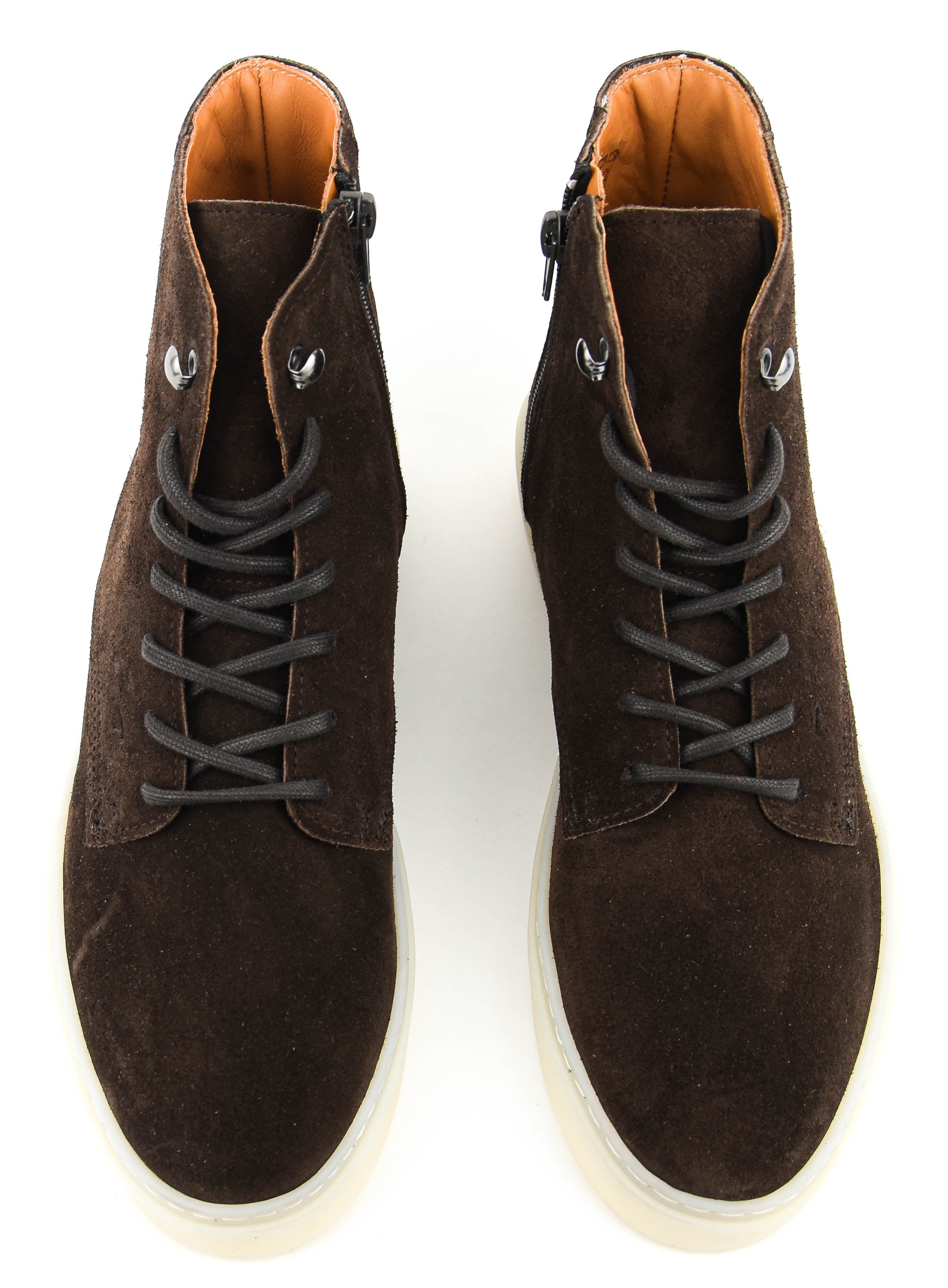 POSA LACE-UP HIGH BOOT DARK BROWN