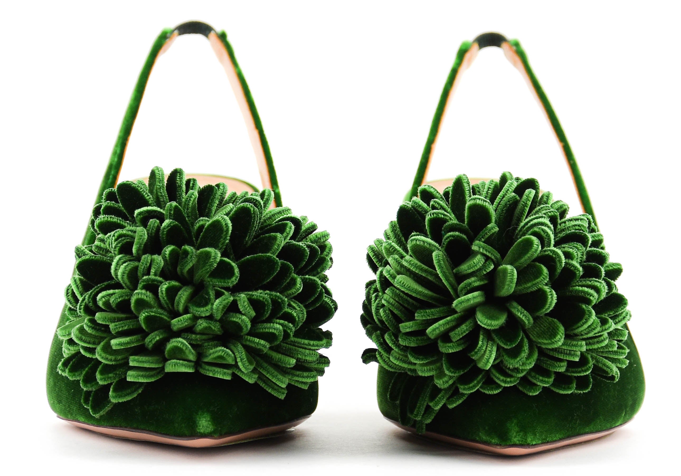 AQUAZZURA COUTURIER SLING 65 PUMP MALACHITE – Paul warmer