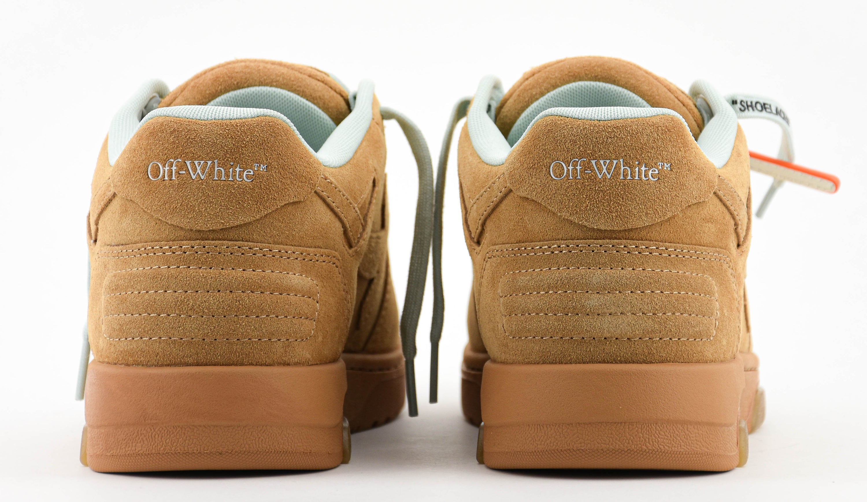 OFF WHITE OUT OF OFFICE SUEDE CAMEL