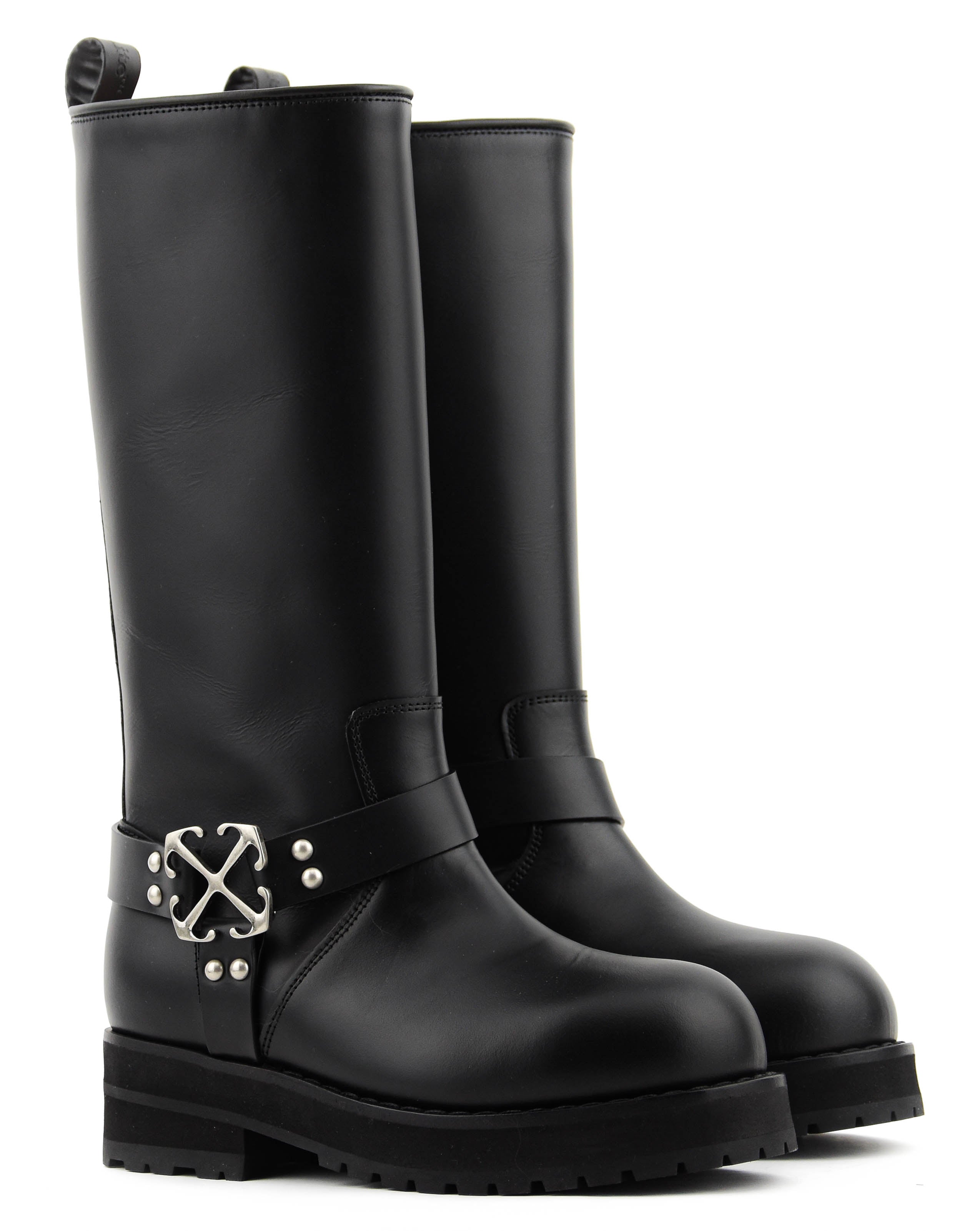 OFF WHITE TRACK BOOT BLACK SILVER