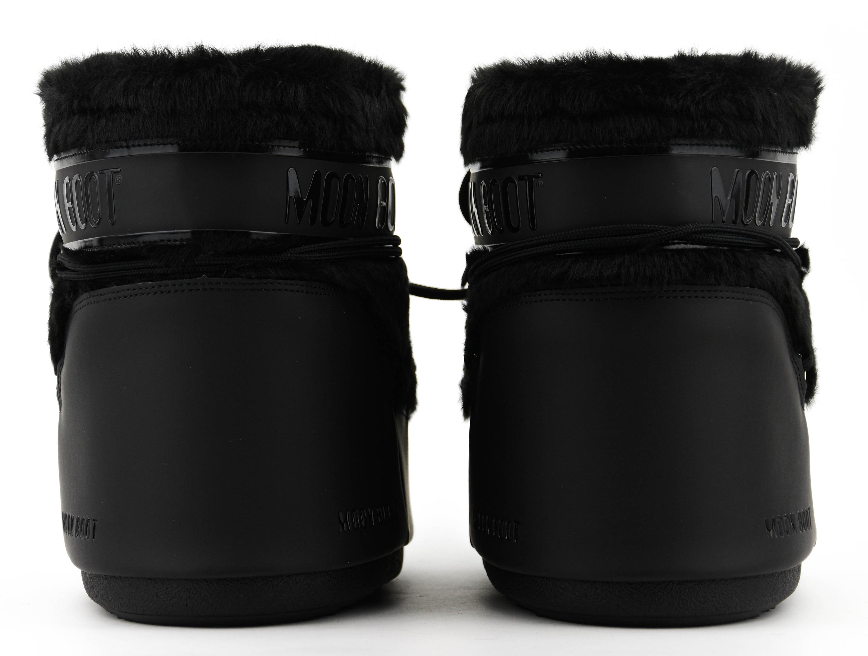 MOONBOOT ICON LOW FAUX FUR BLACK