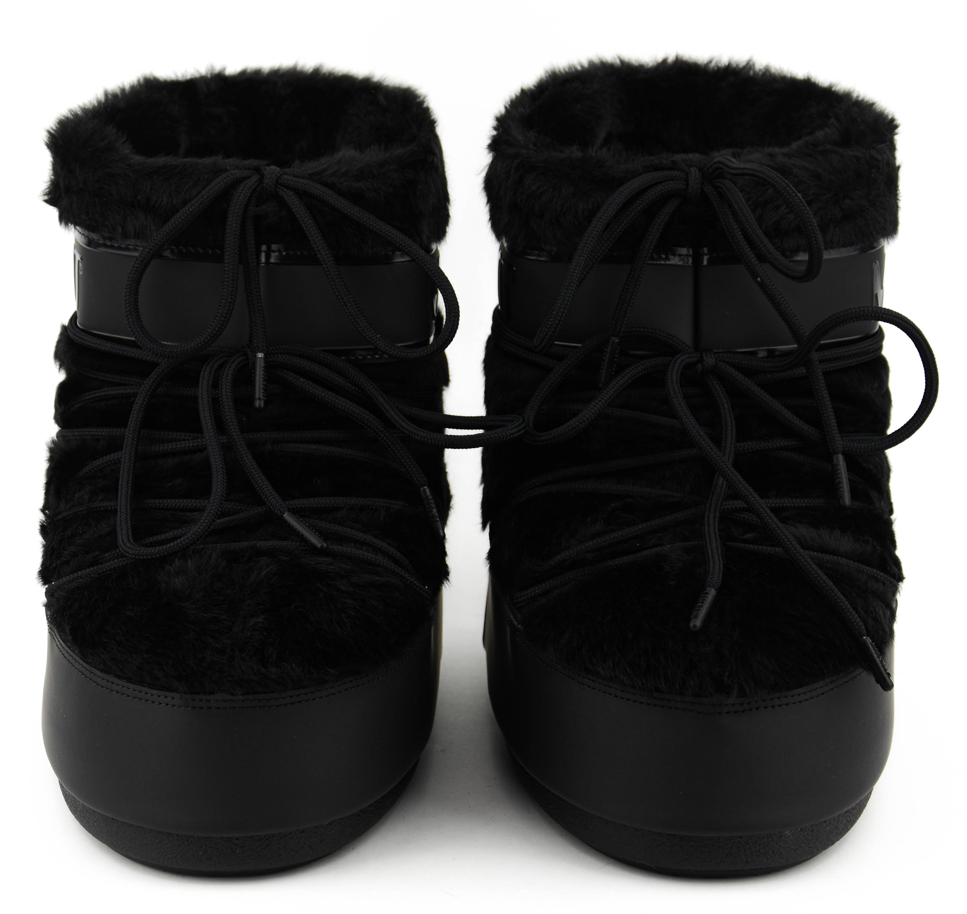 MOONBOOT ICON LOW FAUX FUR BLACK – Paul warmer