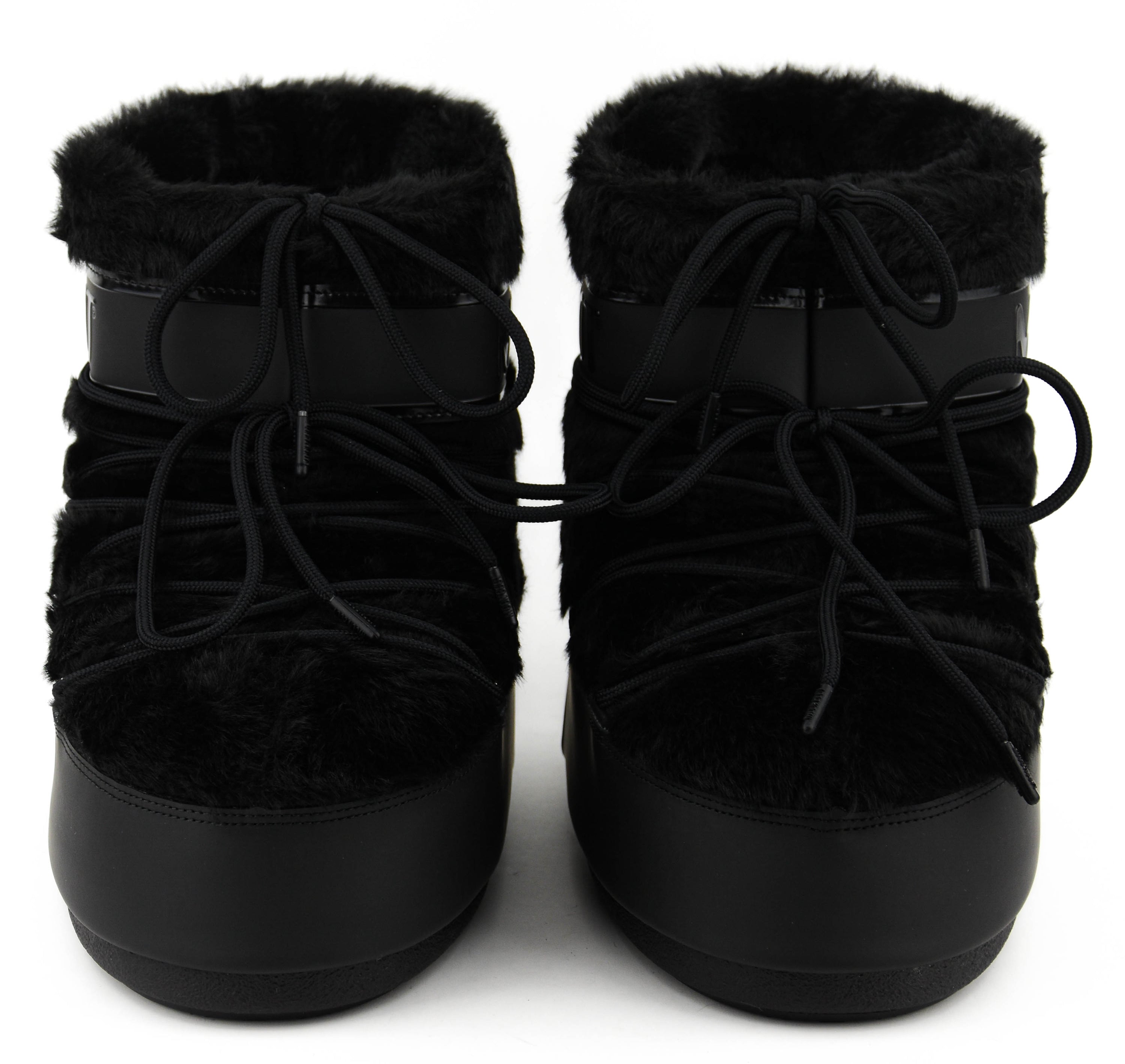 MOONBOOT ICON LOW FAUX FUR BLACK