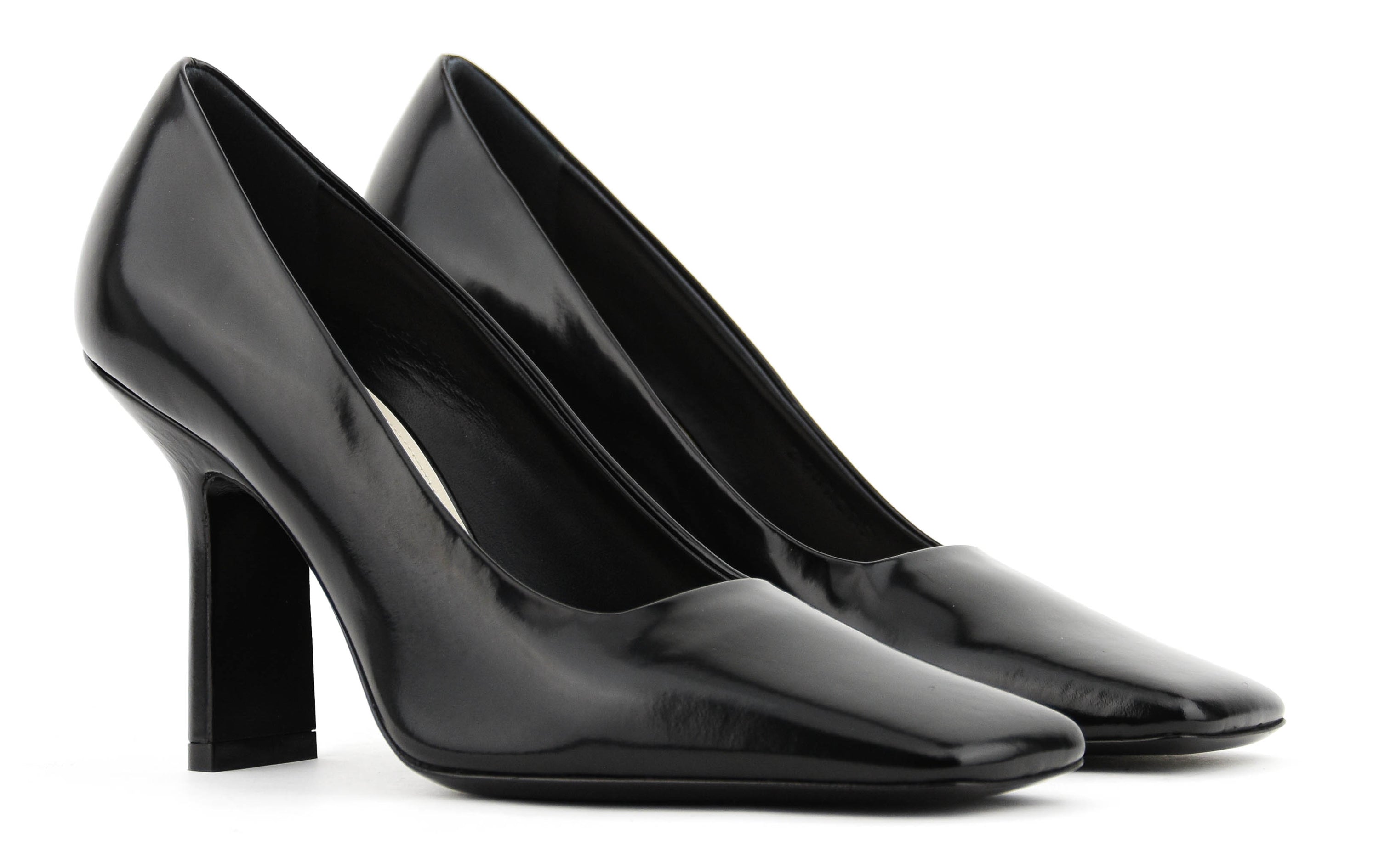 LANVIN SQUARED TOE PUMP BLACK