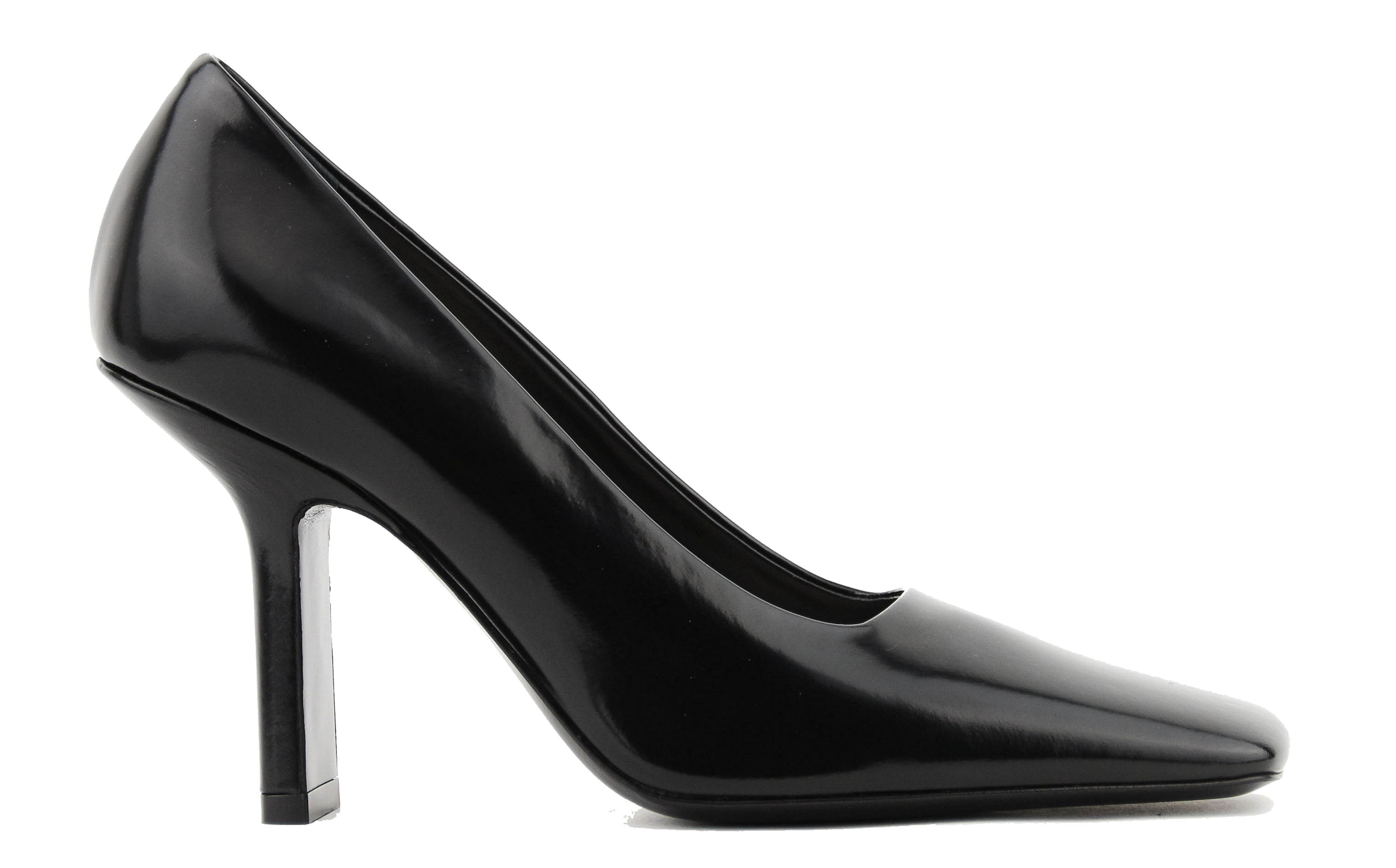 LANVIN SQUARED TOE PUMP BLACK