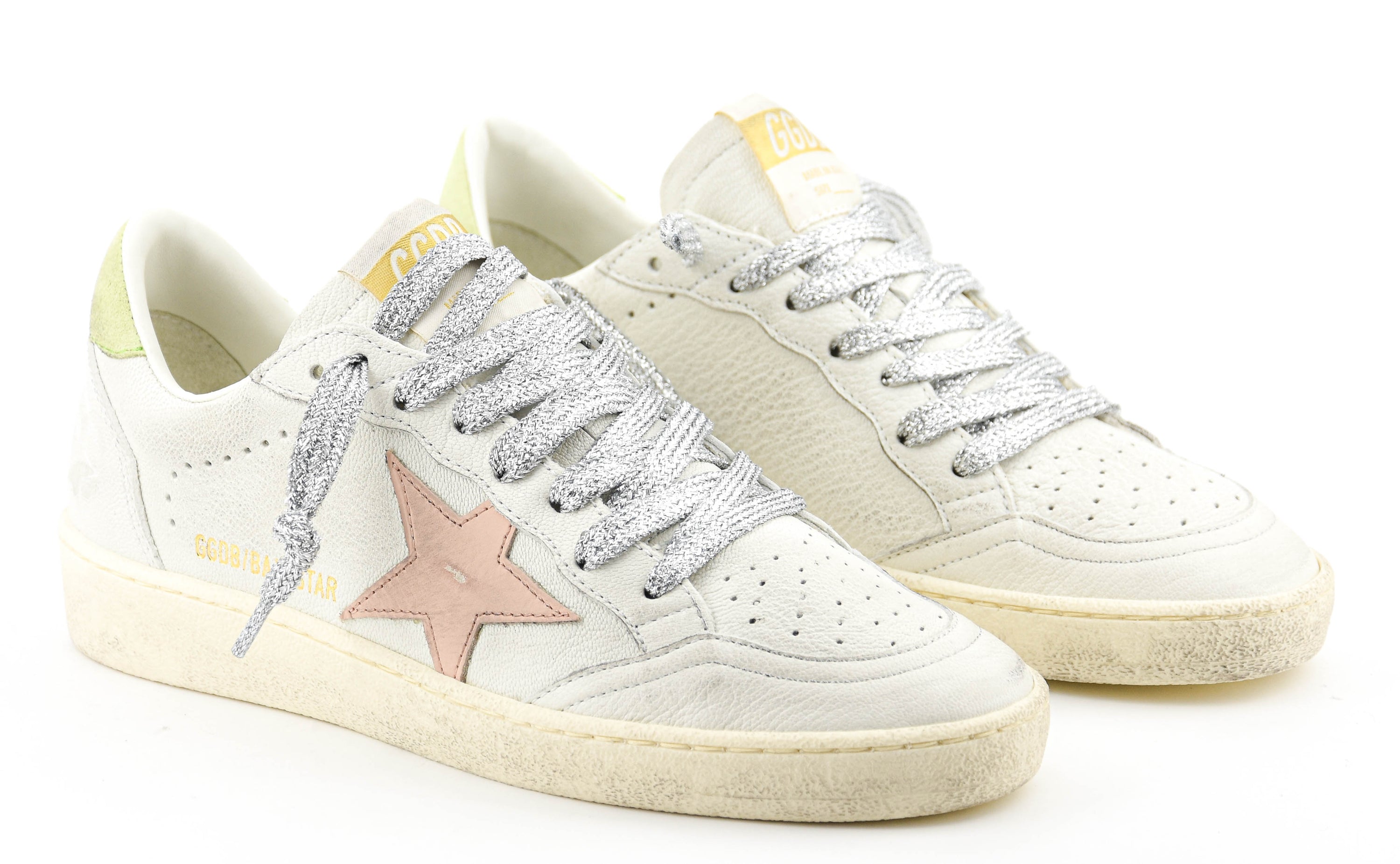 GOLDEN GOOSE BALLSTAR WHITE PINK