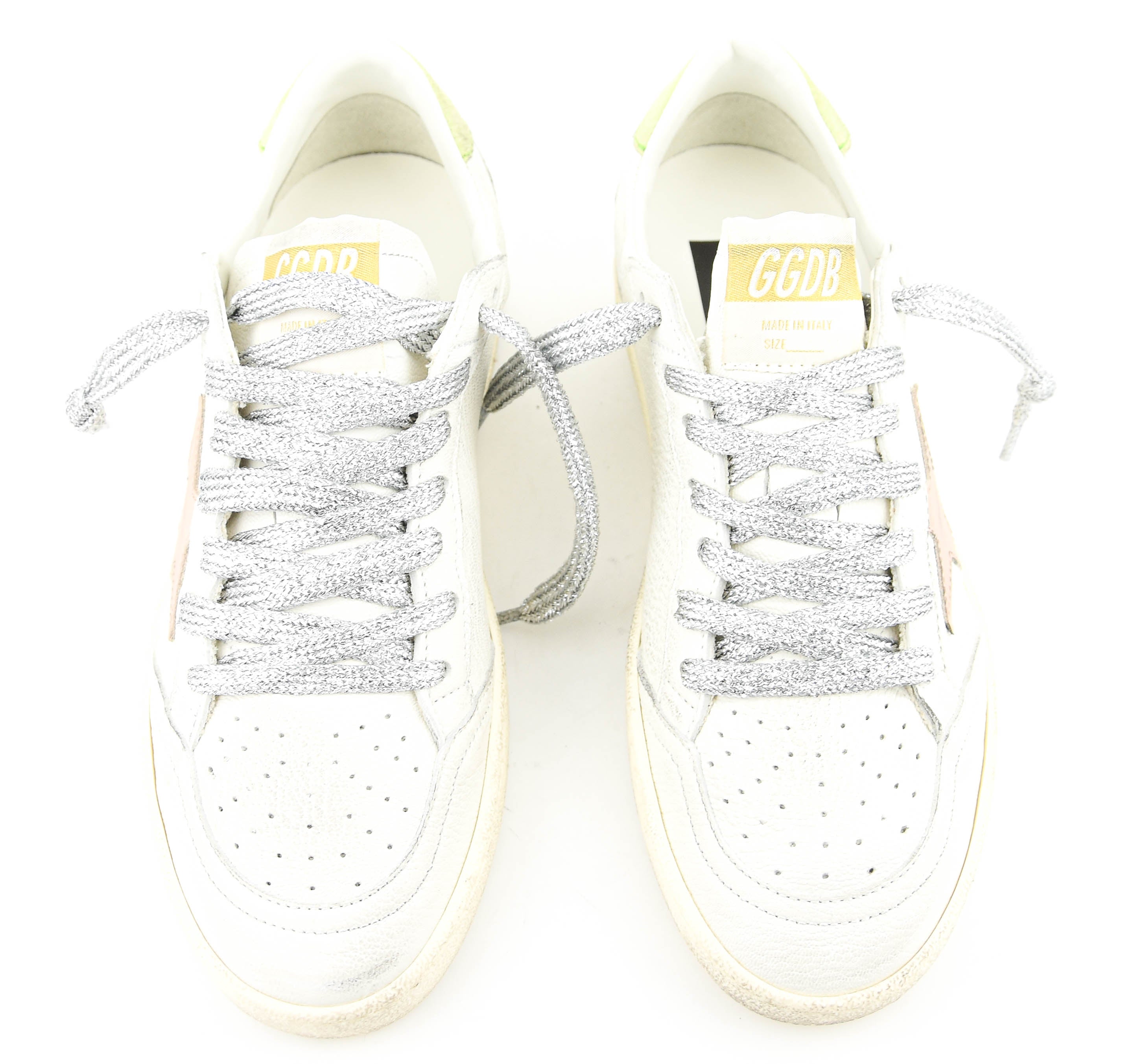 GOLDEN GOOSE BALLSTAR WHITE PINK