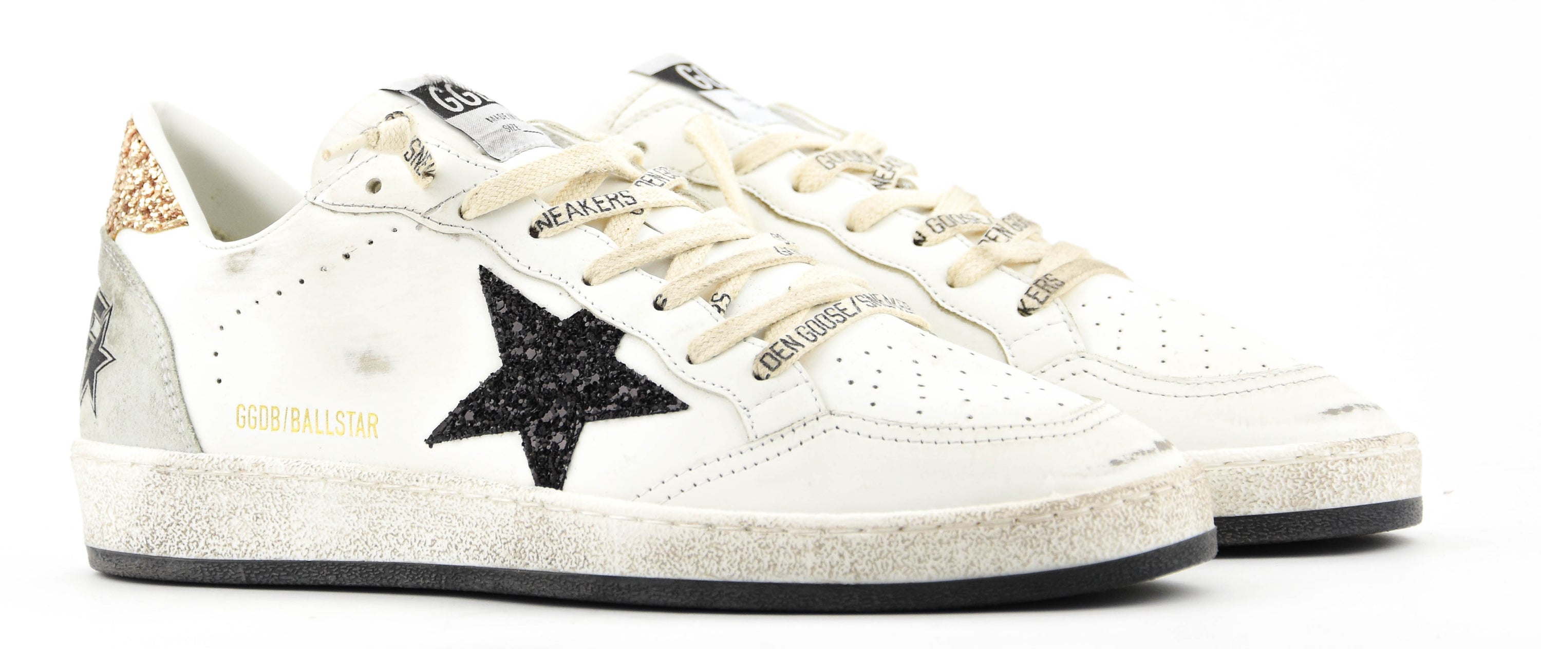 GOLDEN GOOSE BALLSTAR WHITE BLACK