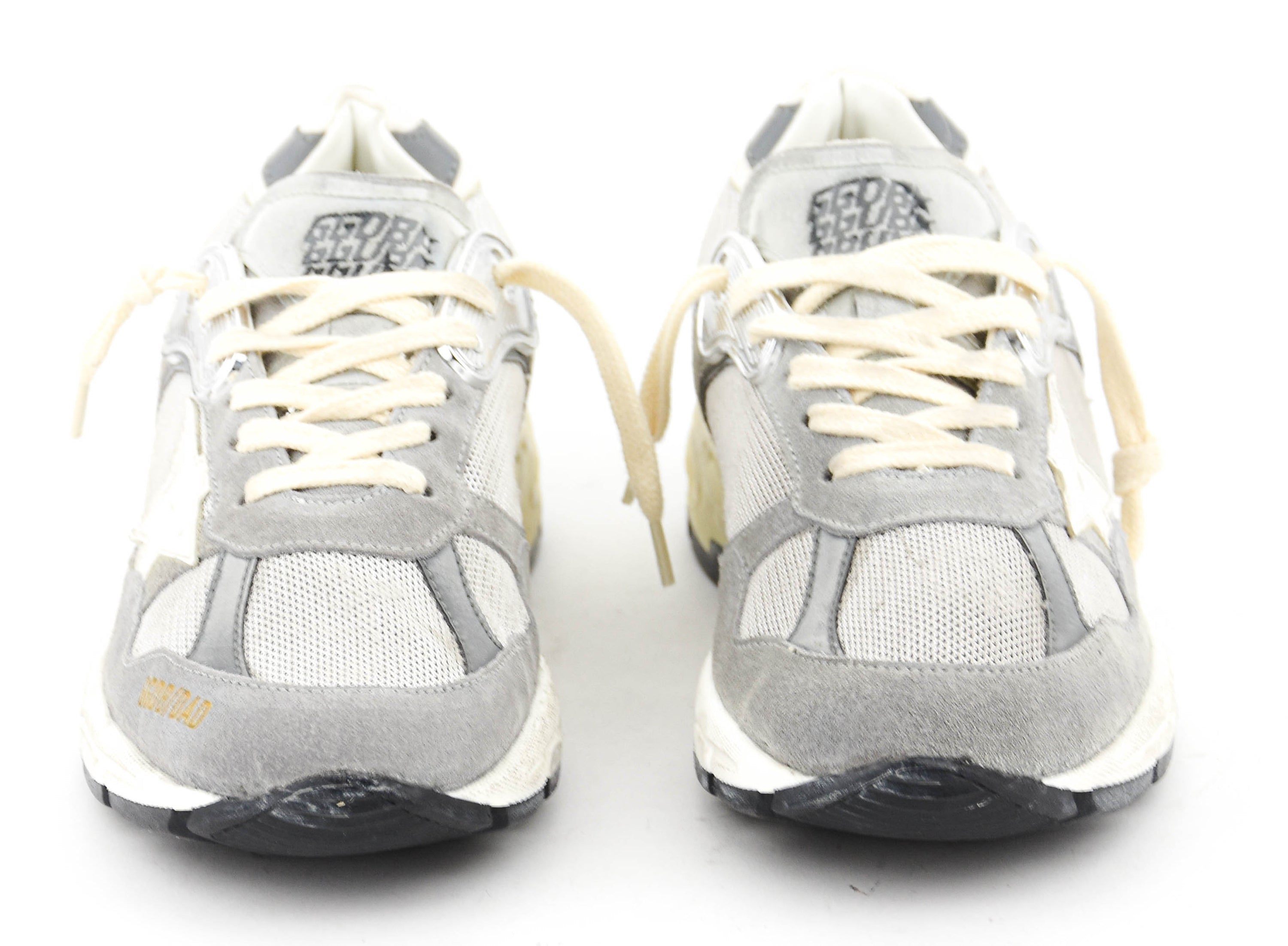 GOLDEN GOOSE RUNNING DAD GREY SILVER