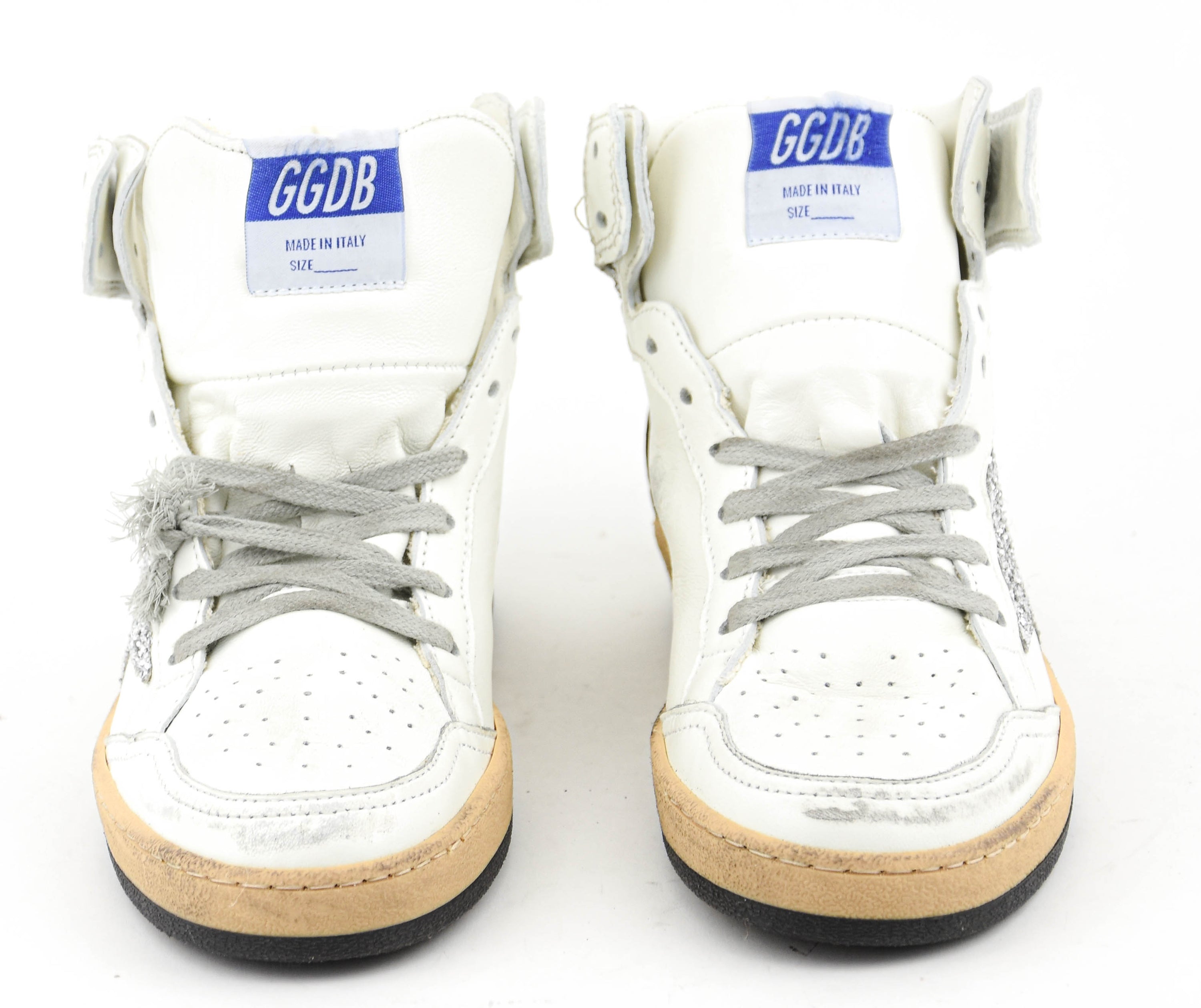 GOLDEN GOOSE SKY STAR WHITE SILVER