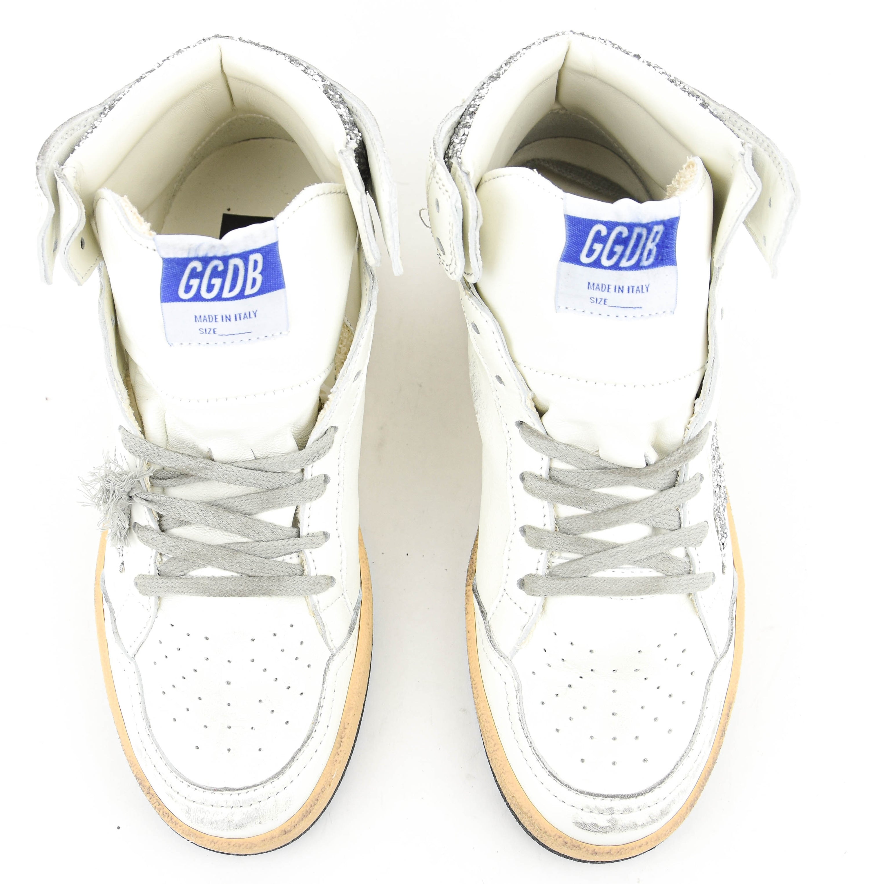 GOLDEN GOOSE SKY STAR WHITE SILVER