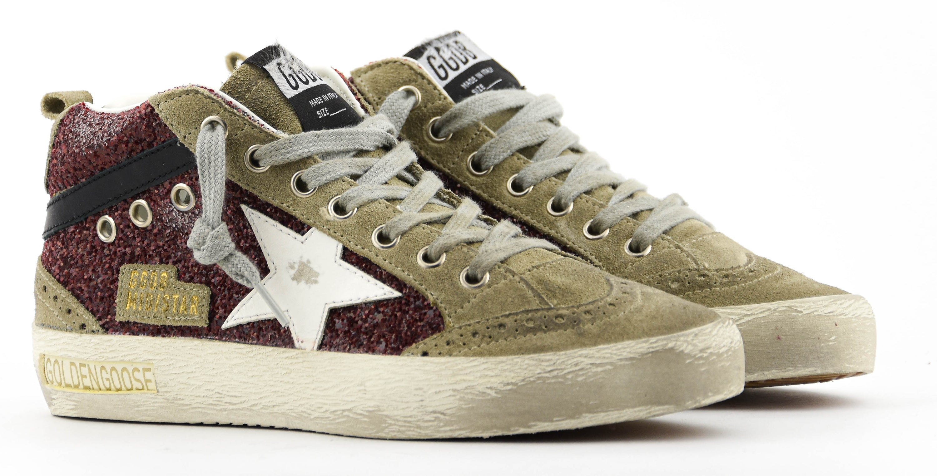 GOLDEN GOOSE MID STAR BORDEAUX