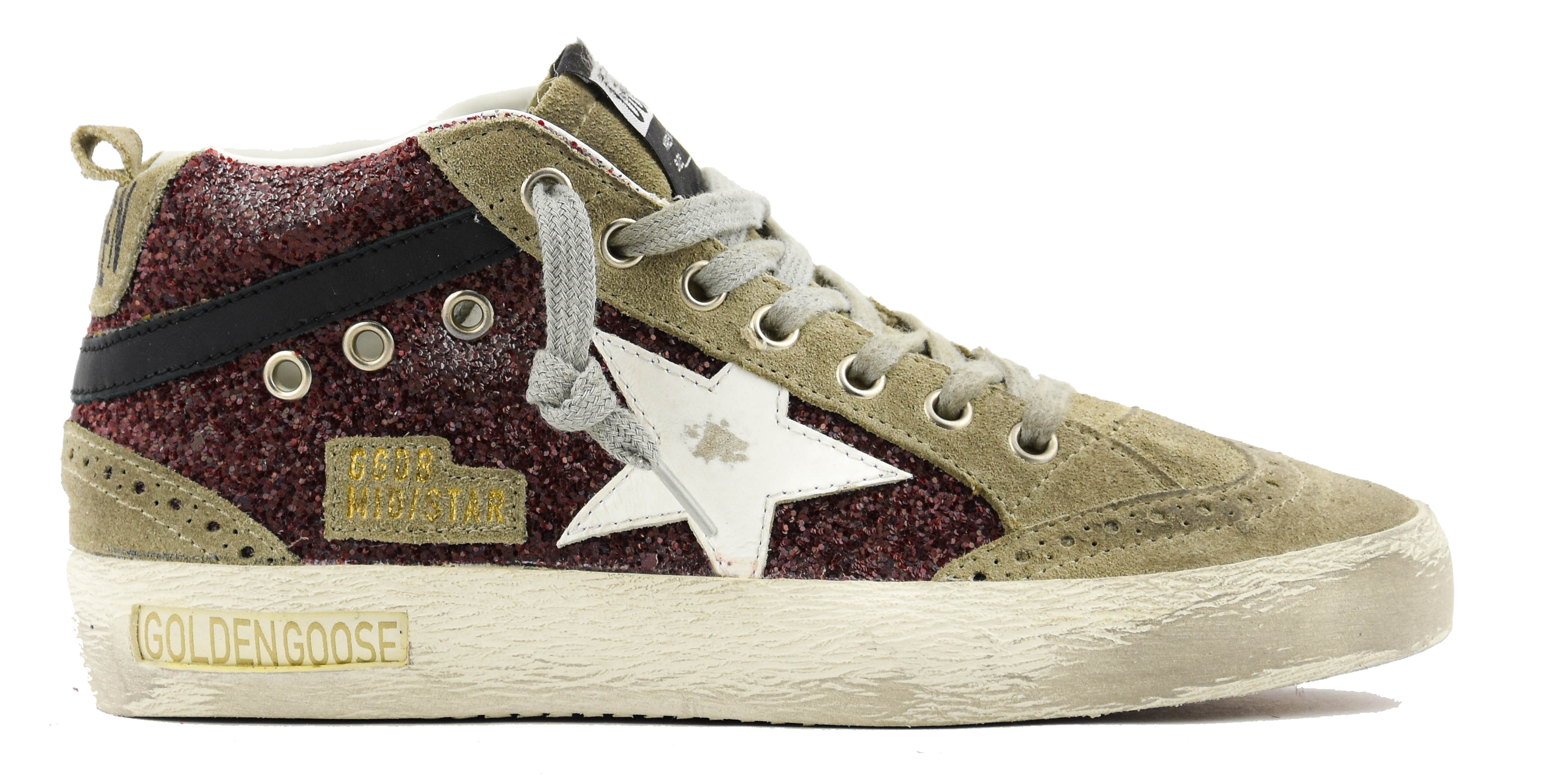 GOLDEN GOOSE MID STAR BORDEAUX