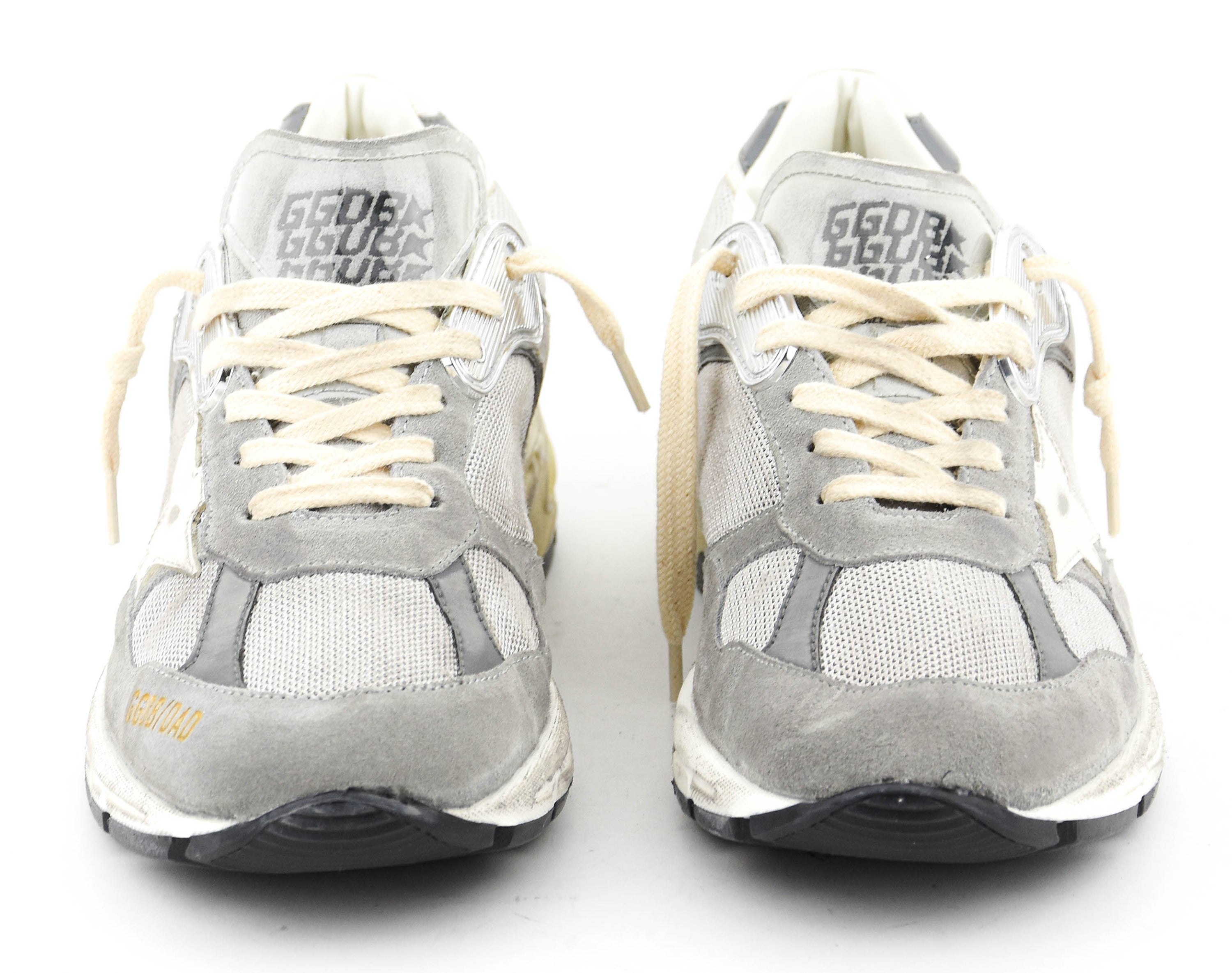 GOLDEN GOOSE RUNNING DAD GREY SILVER