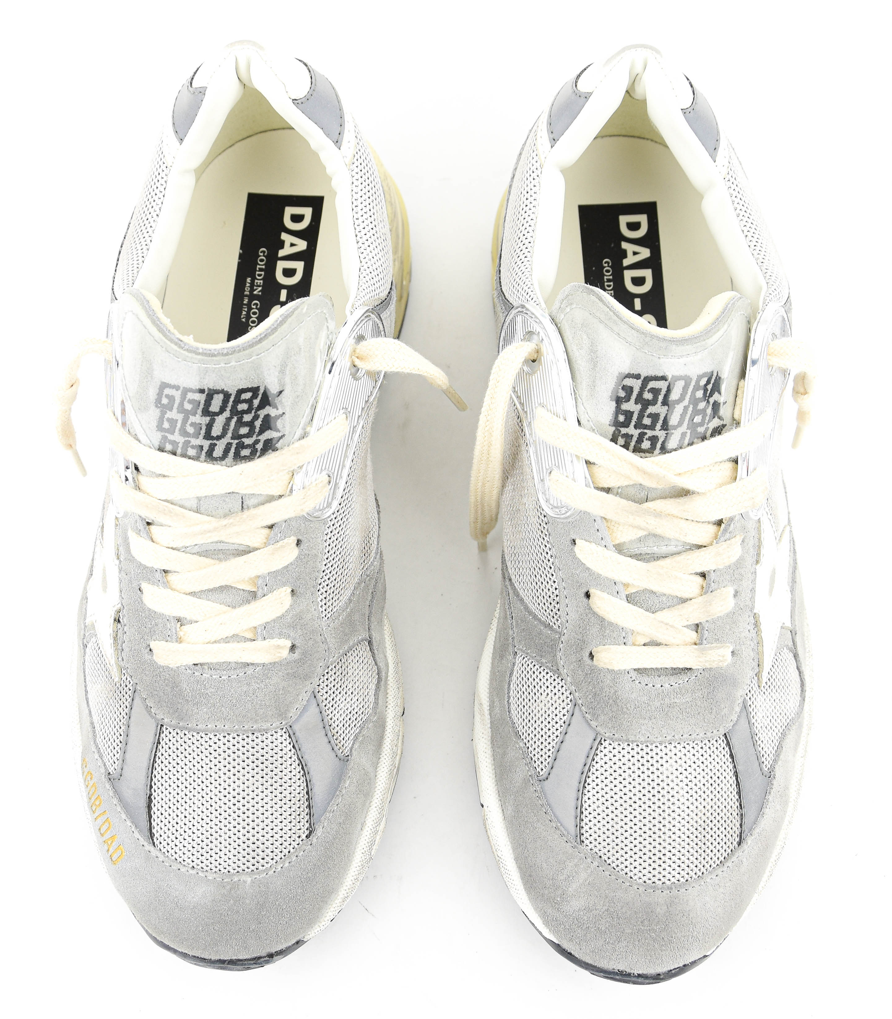 GOLDEN GOOSE RUNNING DAD GREY SILVER