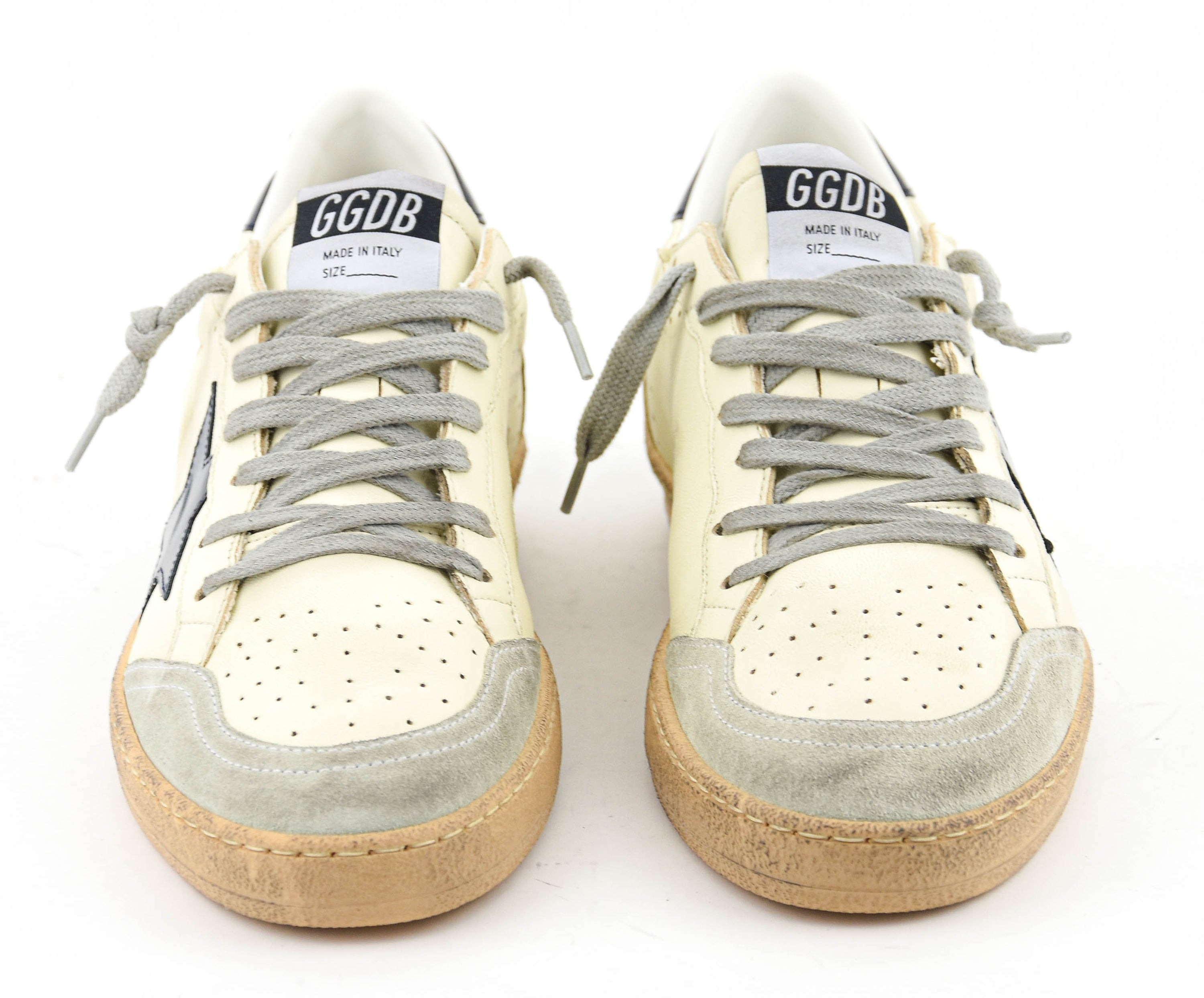 GOLDEN GOOSE BALL STAR WHITE BLUE