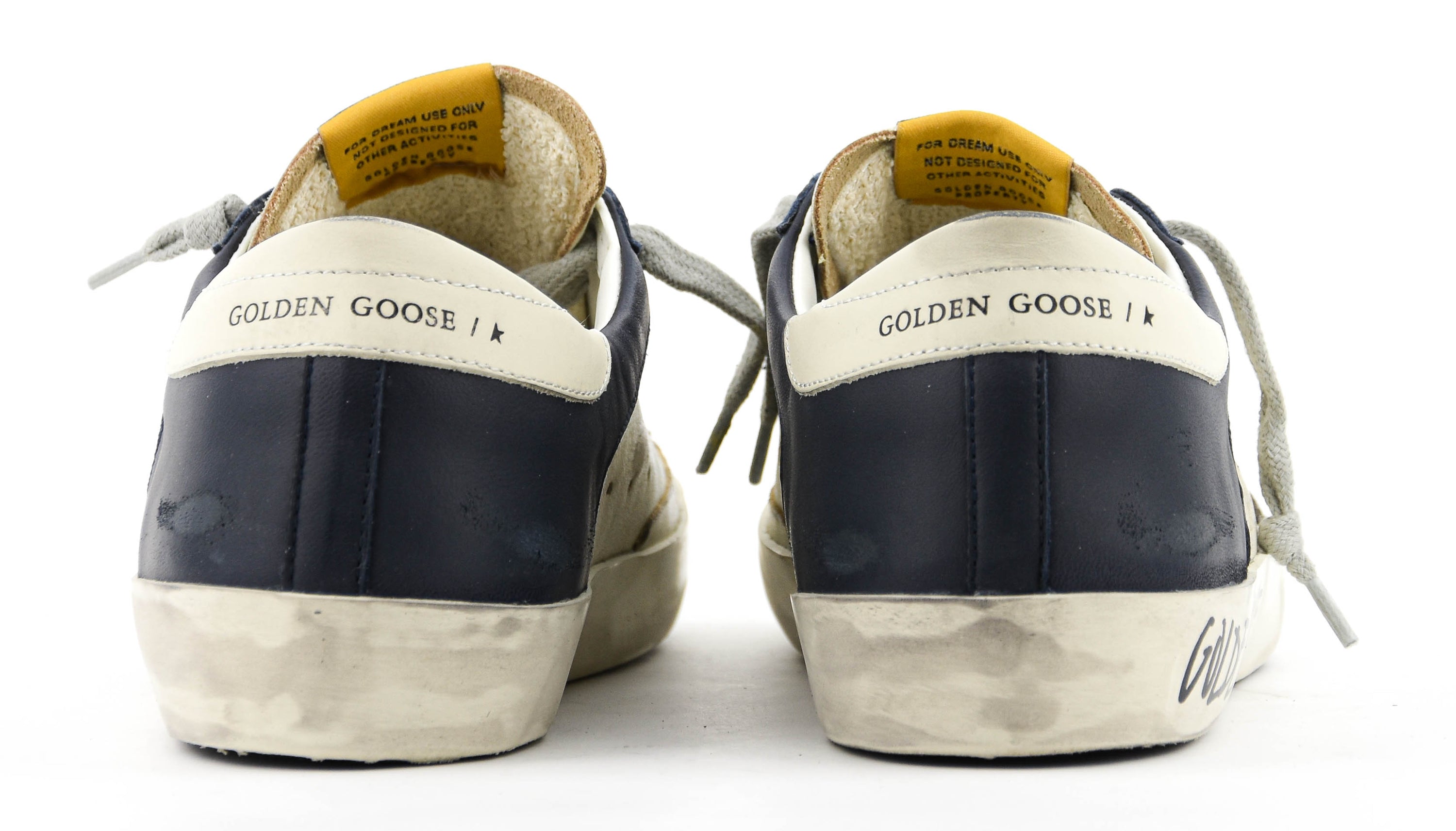 GOLDEN GOOSE SUPERSTAR WHITE BLUE