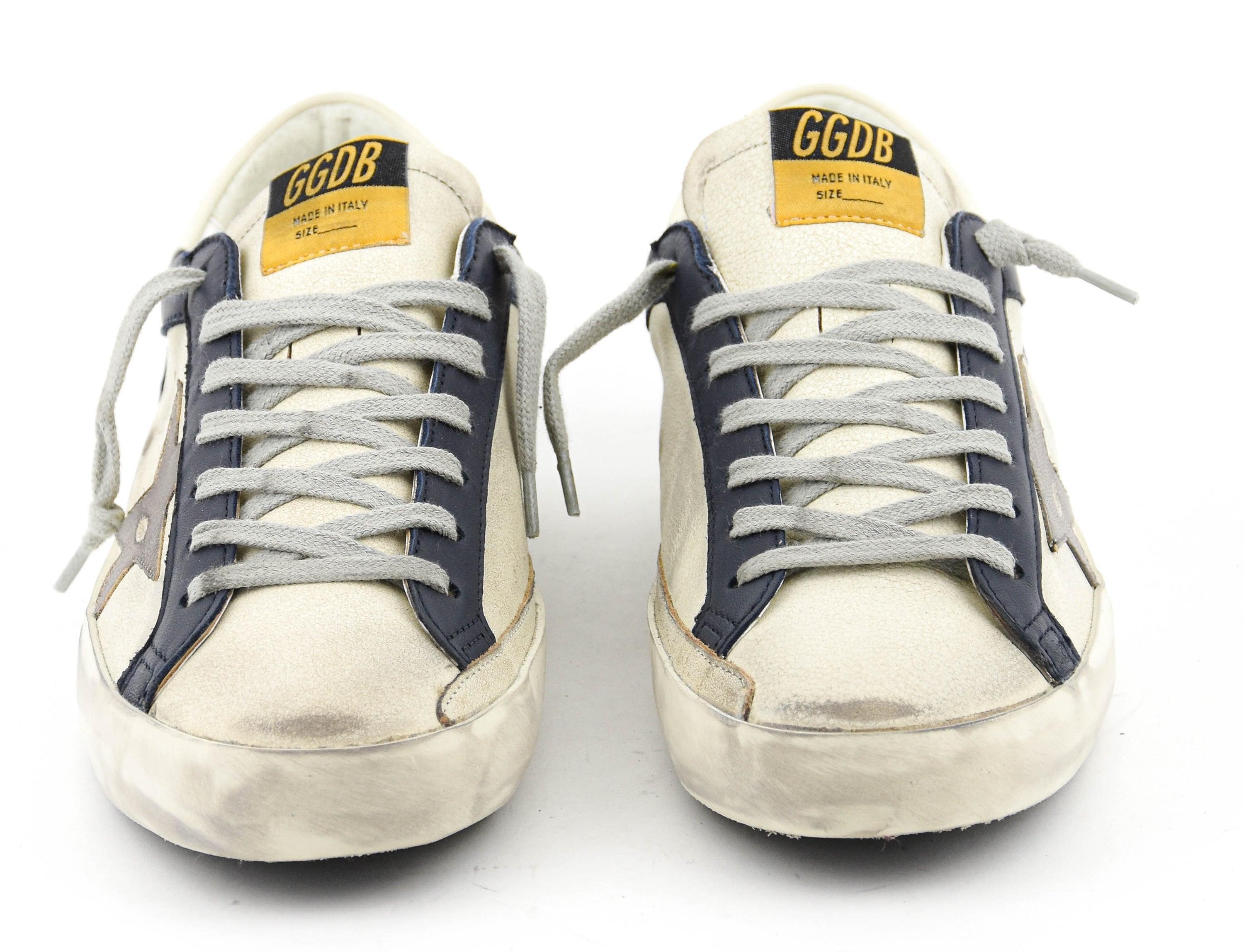 GOLDEN GOOSE SUPERSTAR WHITE BLUE