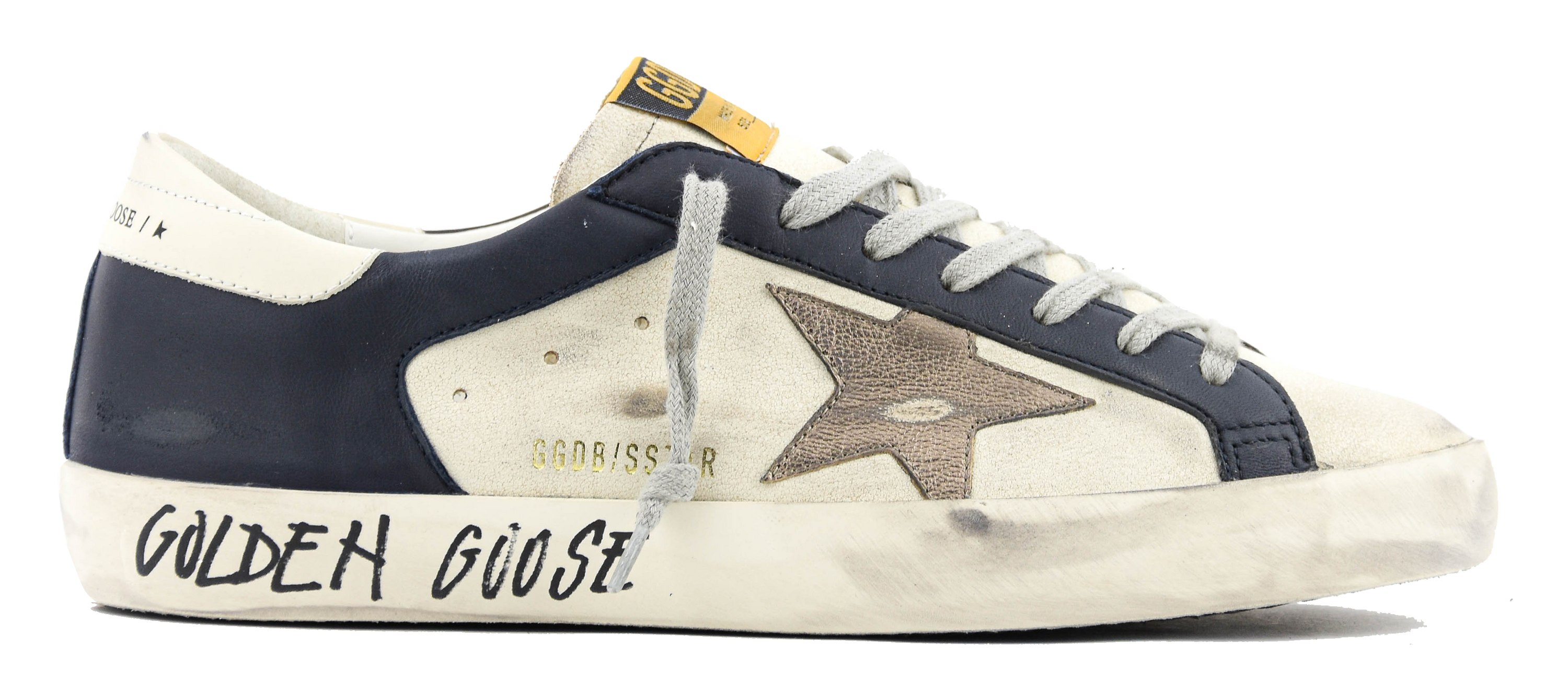 GOLDEN GOOSE SUPERSTAR WHITE BLUE