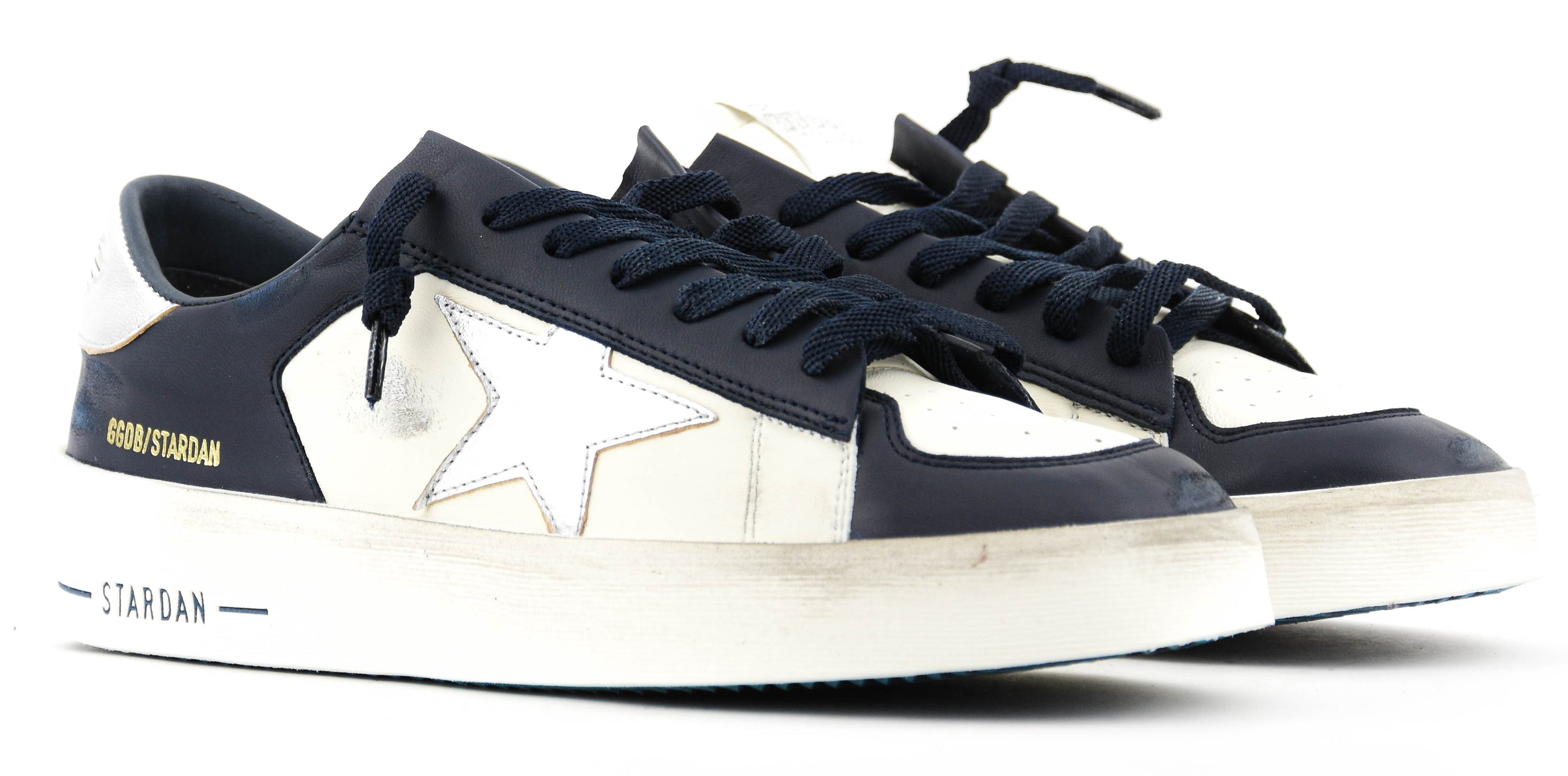 GOLDEN GOOSE STARDAN WHITE BLUE